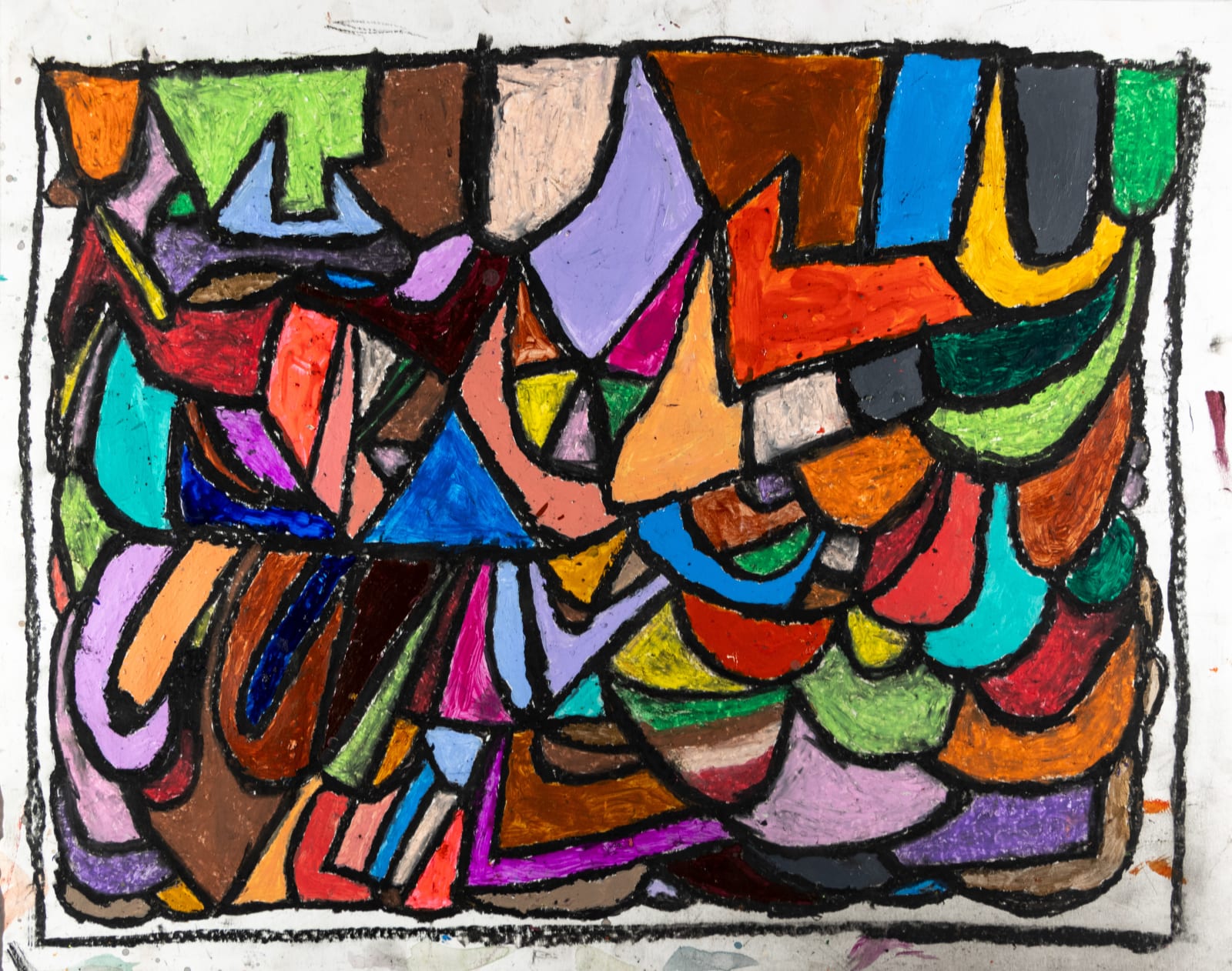 Marcus Imani Kennedy, Rainbow Art Design Pattern and Dots , 2021