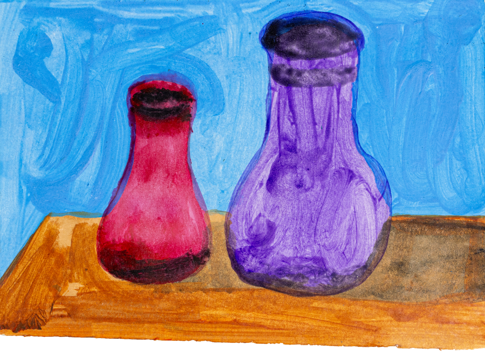 Isamu Guy Conners, Untitled (Two Vases), n.d.