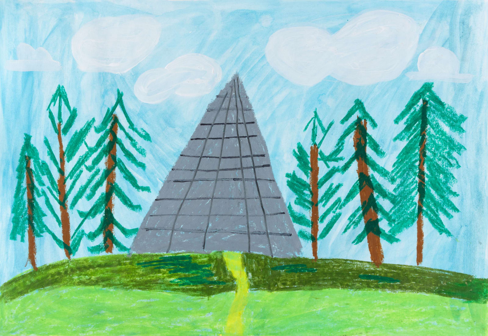 Jack O'Sullivan, Pyramid in Forest , 2023