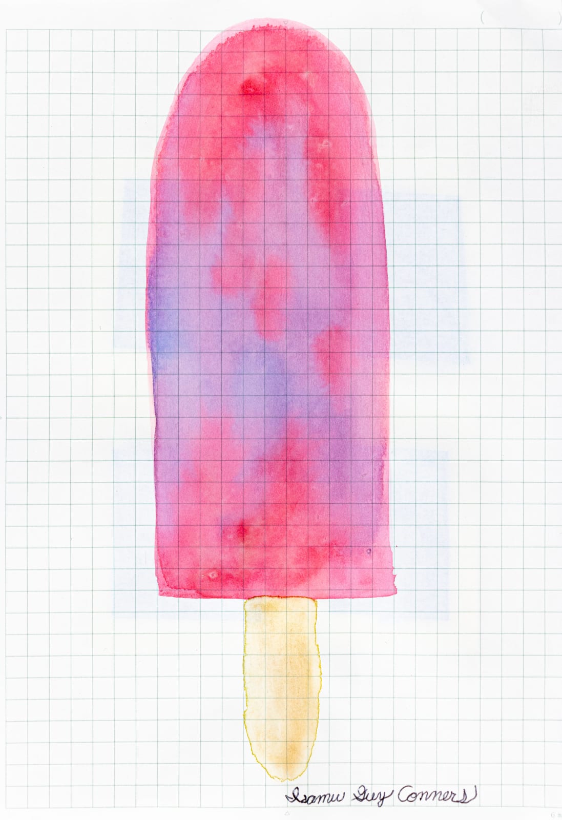 Isamu Guy Conners, Red and Purple Popsicle, 2023