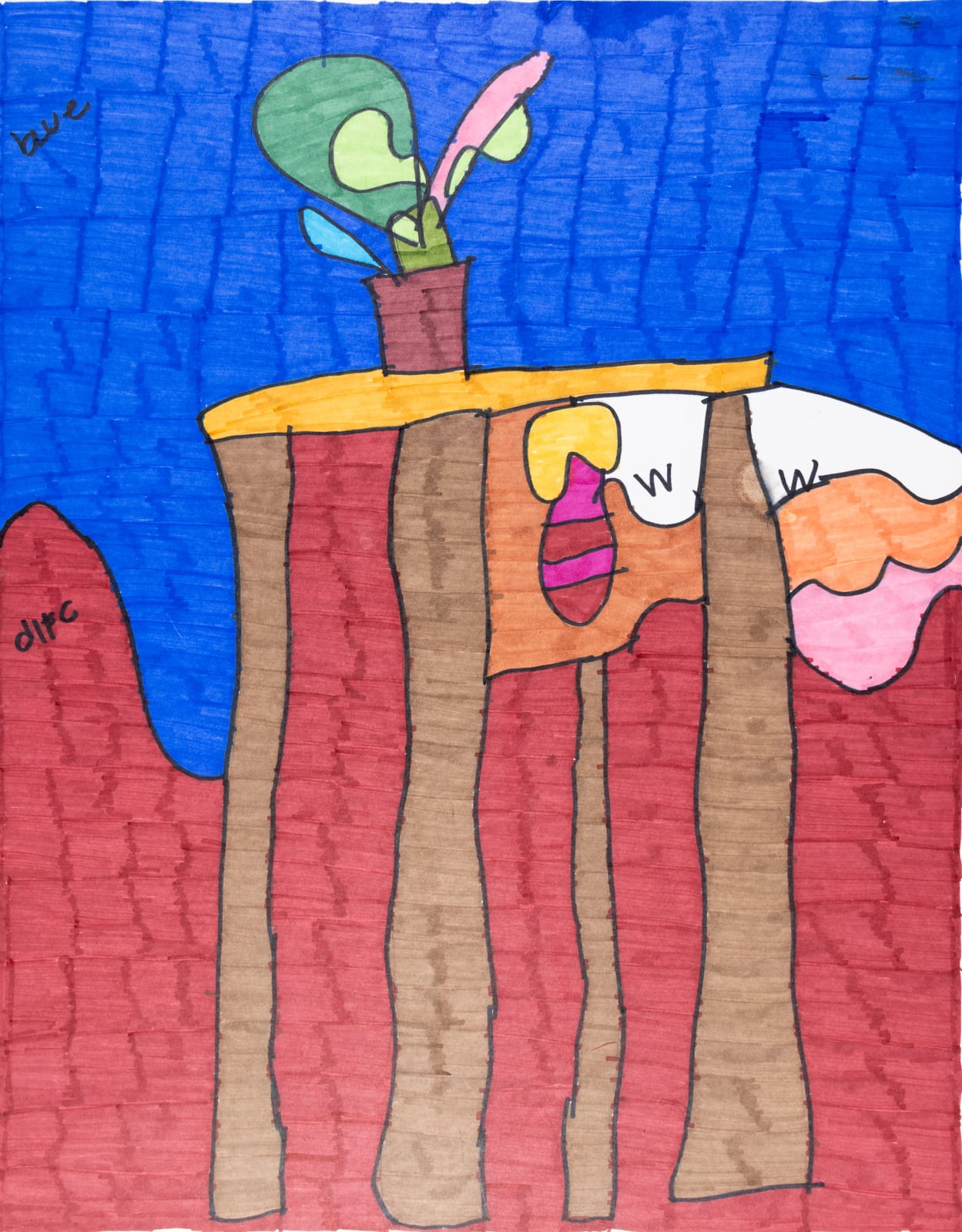 Maria Vanik, Rainbow Flower Pots, 2023