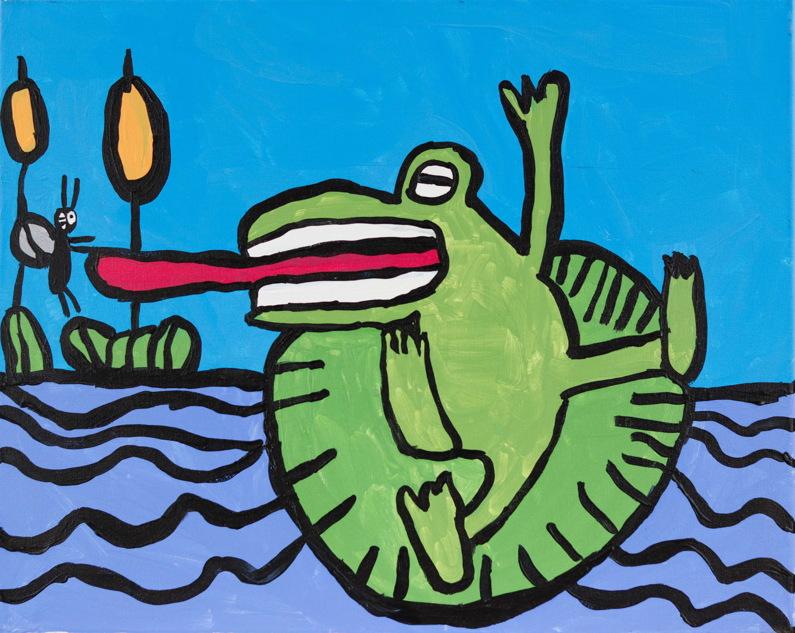 Alex Scott, The Frog Catches a Fly, 2018