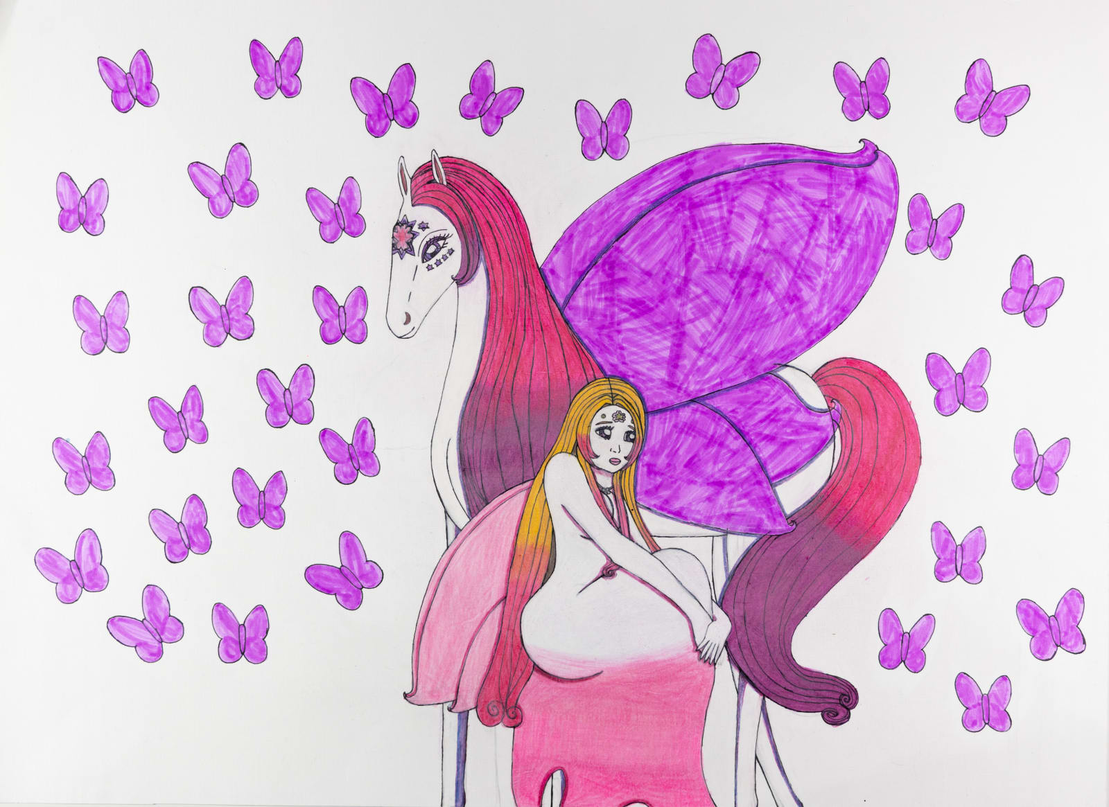 Raina 'Tokyo' Carter, Star Queen: Crystal as Blossom Flower Fairy and Bella Marie as Flying Horse, 2021