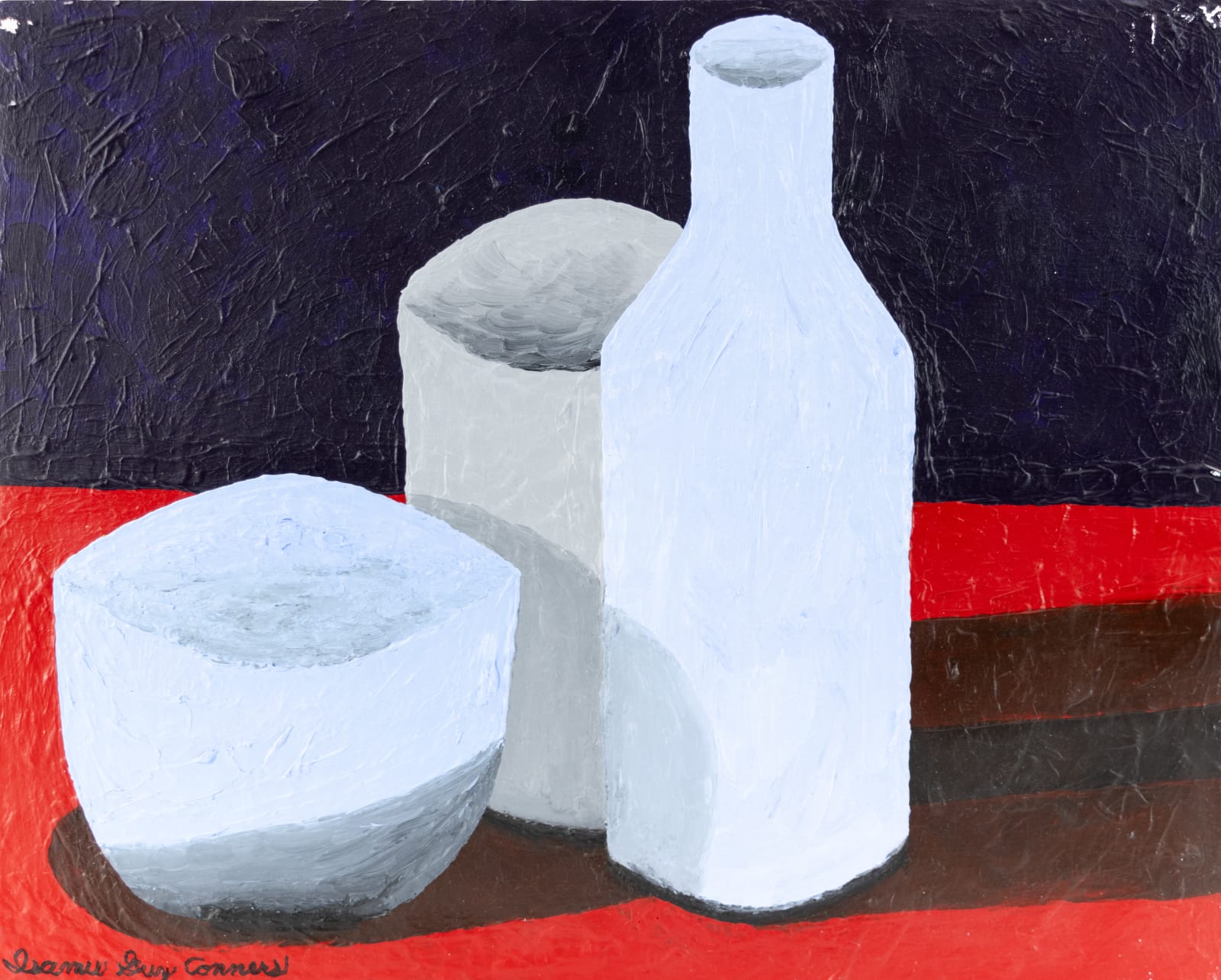 Isamu Guy Conners, Light Blue Bowl, a Can, and a Light Blue Bottle, 2019