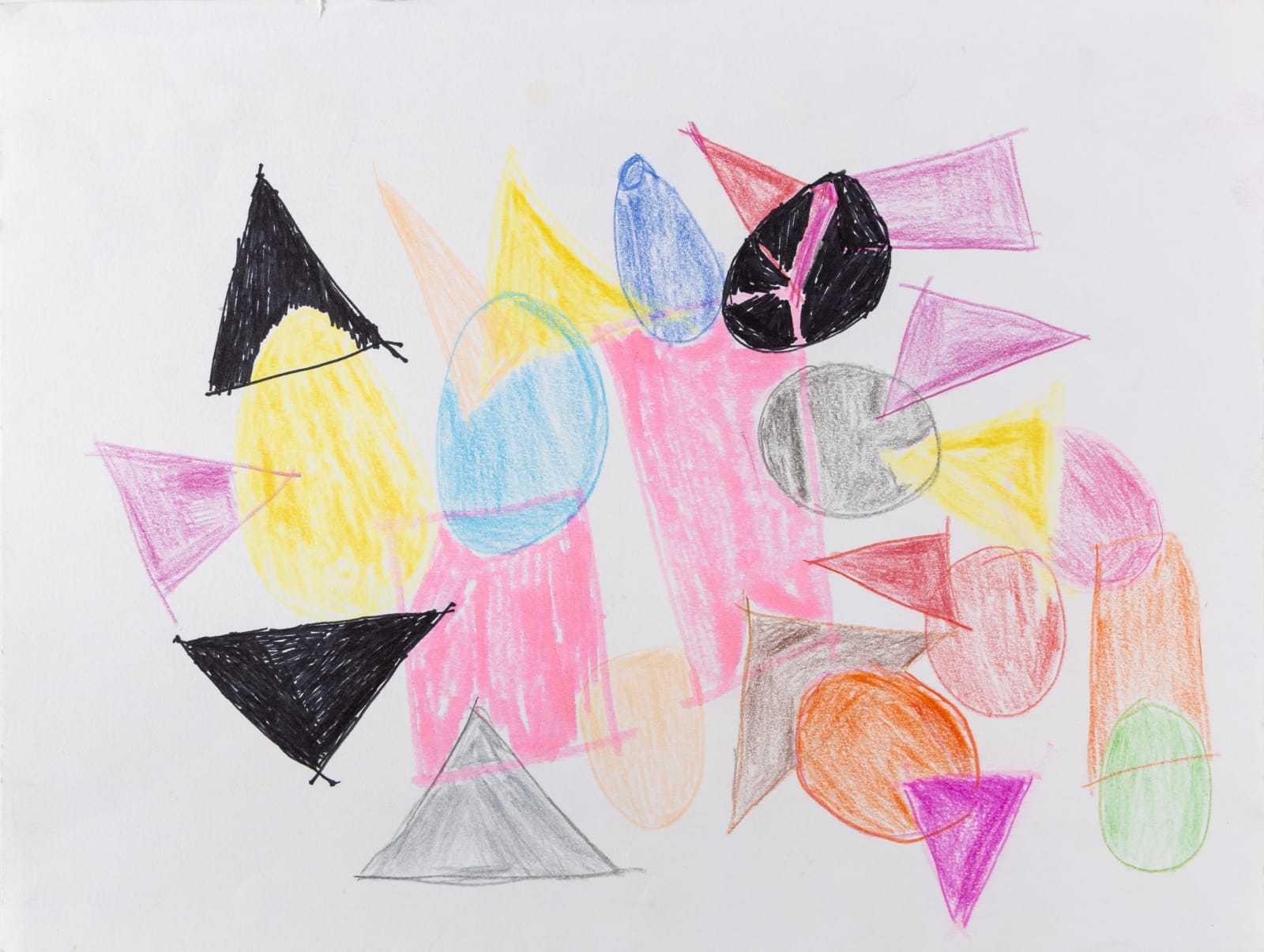 Carol Pyes, Triangle, Circles, and Shapes, 2020