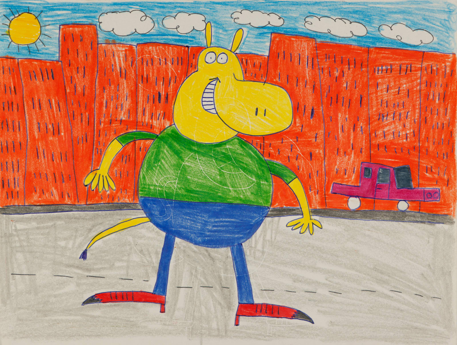 Alex Scott, Untitled (Yellow Hippo), n.d.