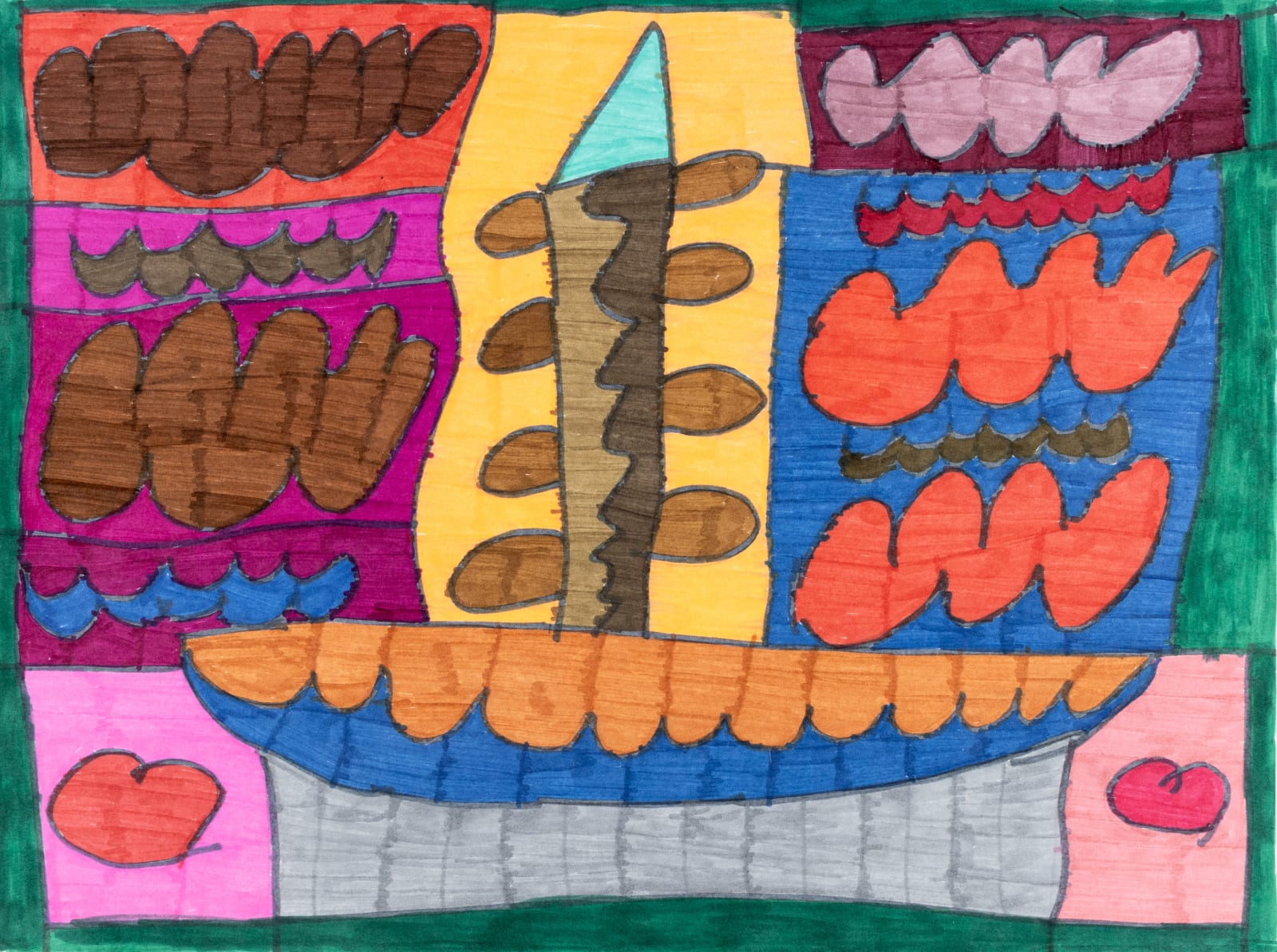 Maria Vanik, Boat rainbow Colors, 2024