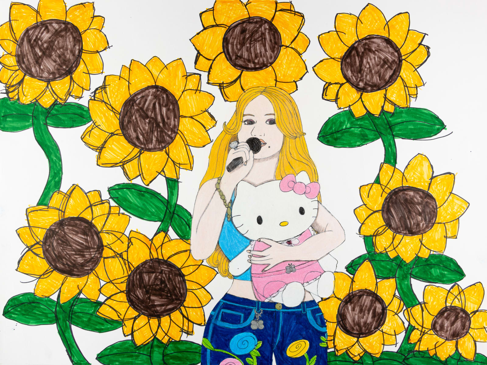 Raina 'Tokyo' Carter, Mariah Carey & Hello Kitty with the Sunflowers, 2020