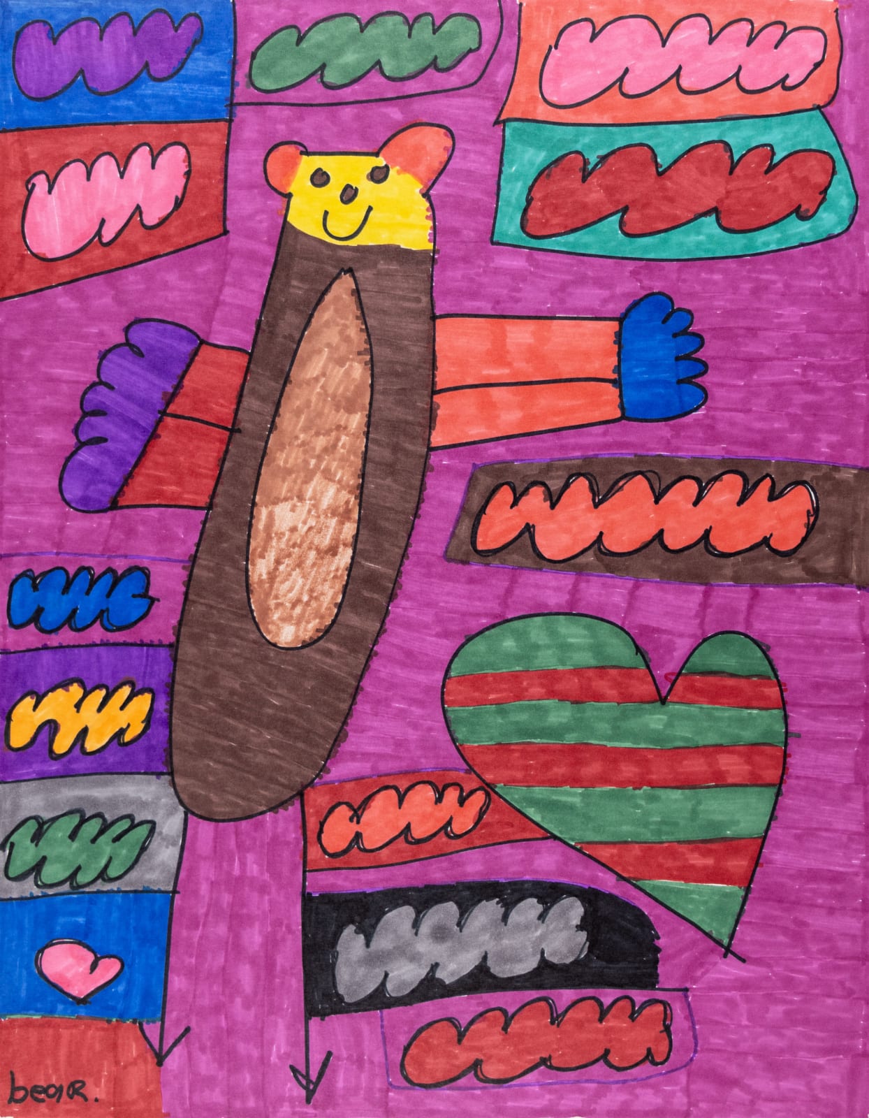 Maria Vanik, Bear Rainbow Hearts, 2021
