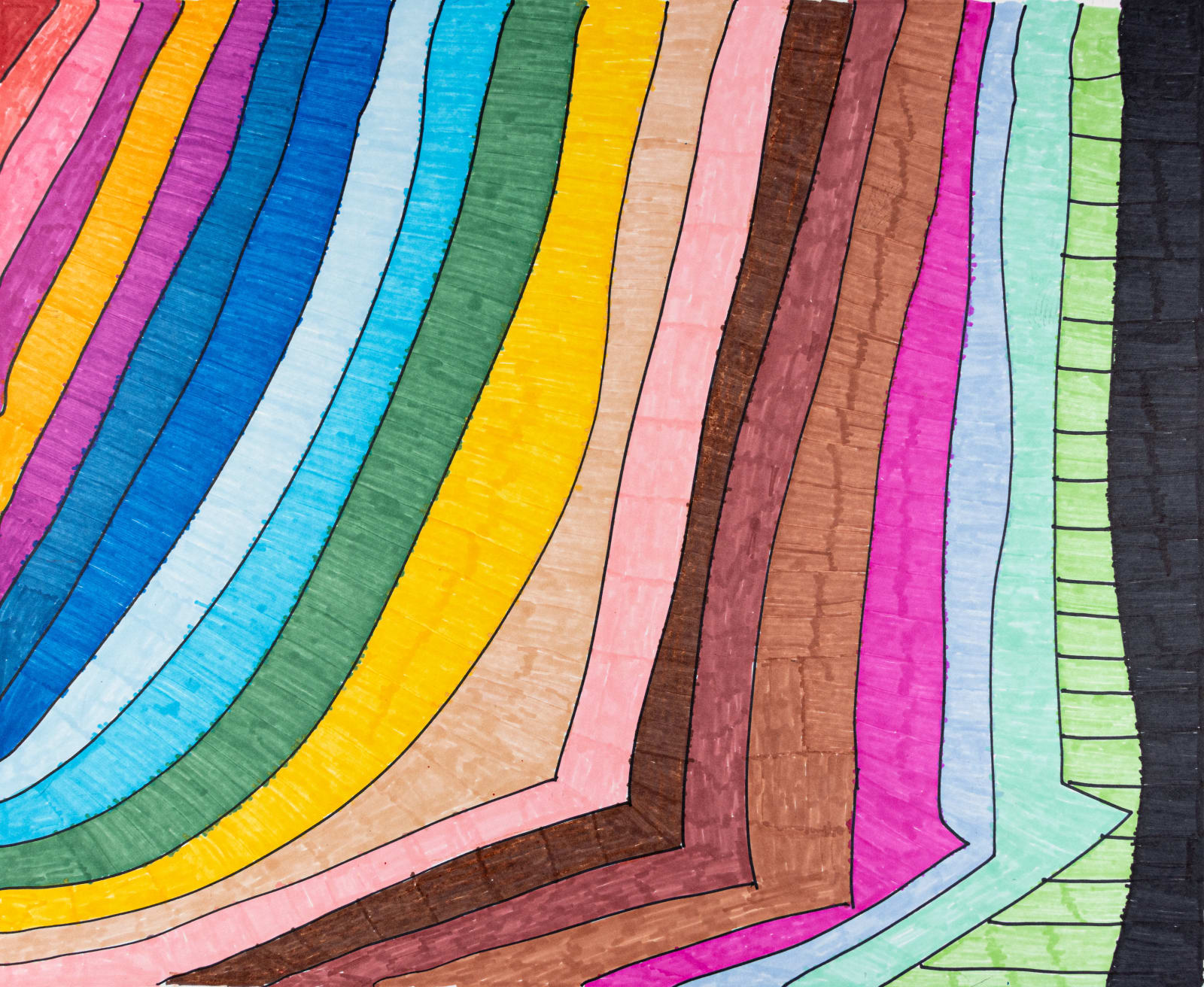 Maria Vanik, Rainbow Stripes, n.d.