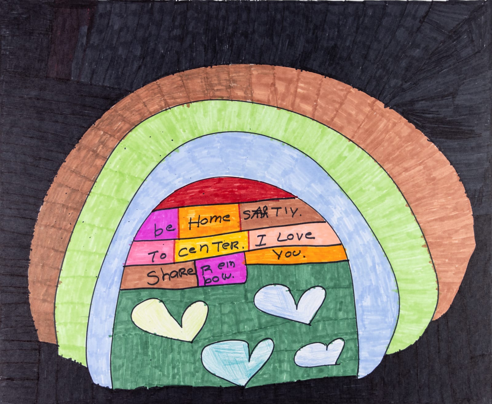 Maria Vanik, Be Home Saftly to Center I Love You, 2021