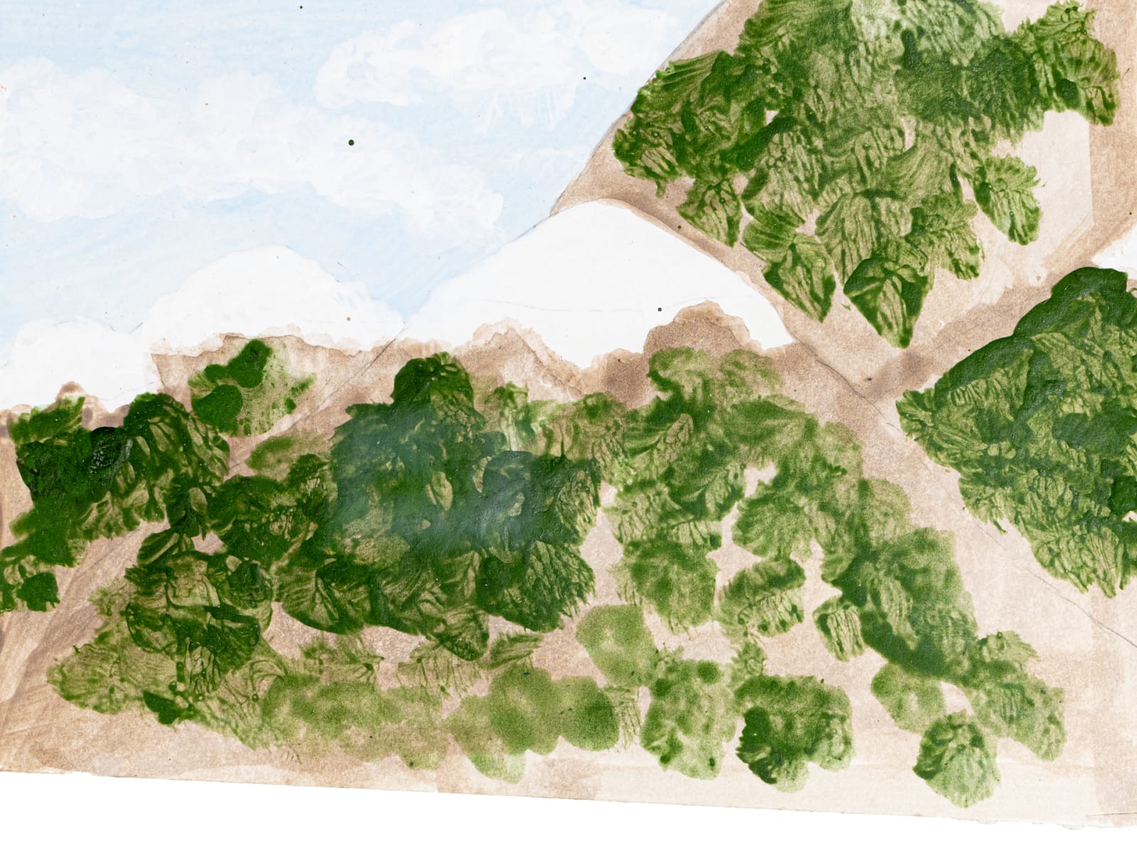 Isamu Guy Conners, Untitled (Mountain Scene), n.d.