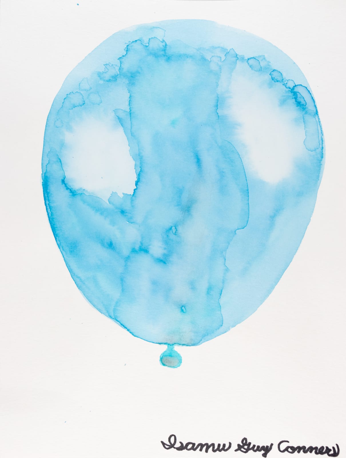 Isamu Guy Conners, Blue and Turquoise Balloon, 2021