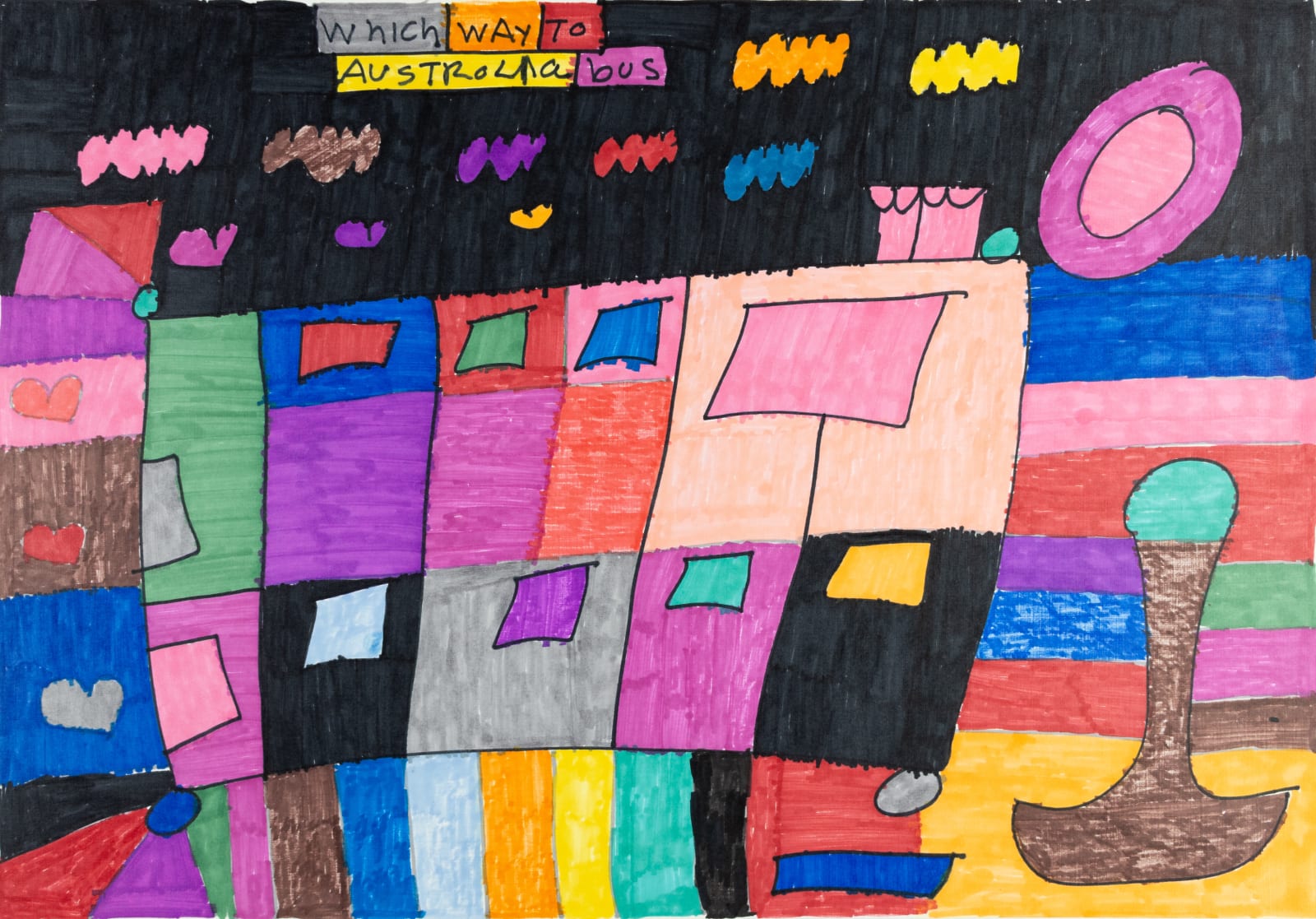 Maria Vanik, Which Way to Australia Bus, 2021
