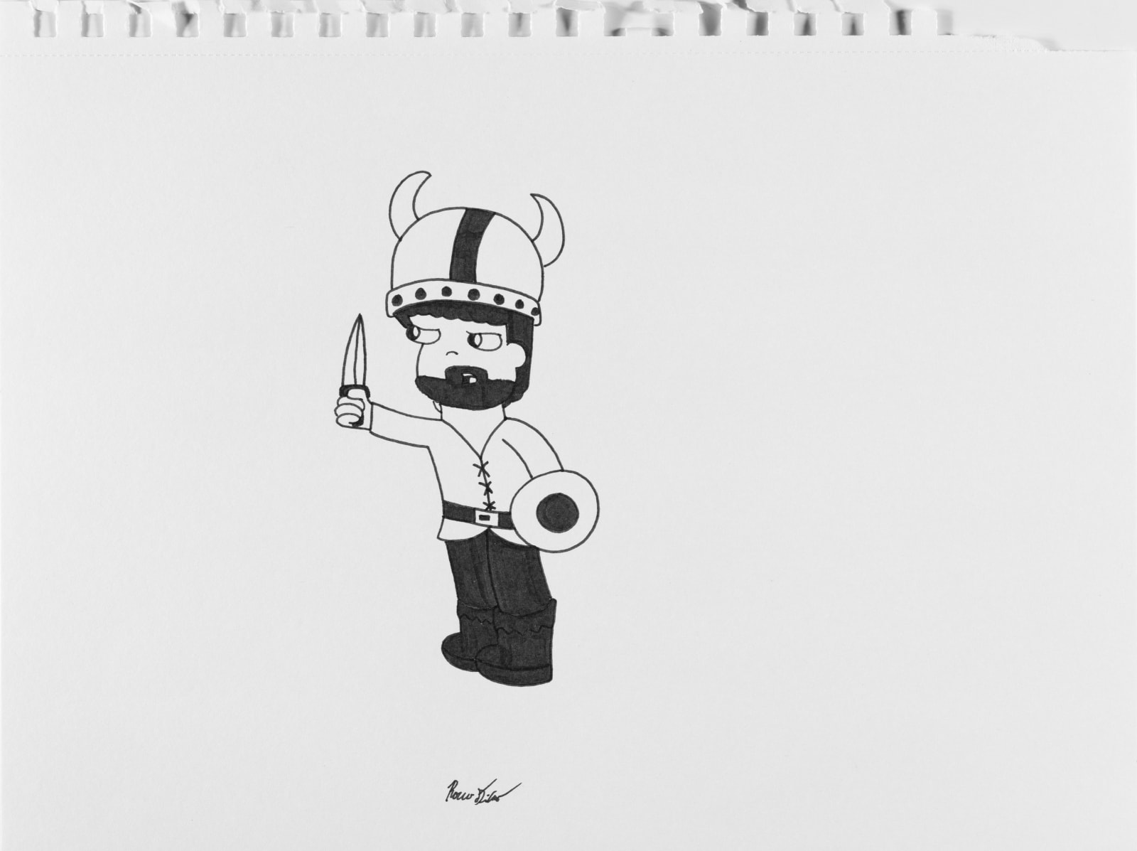 Rocco DiCaro, Unttiled (Viking), n.d.
