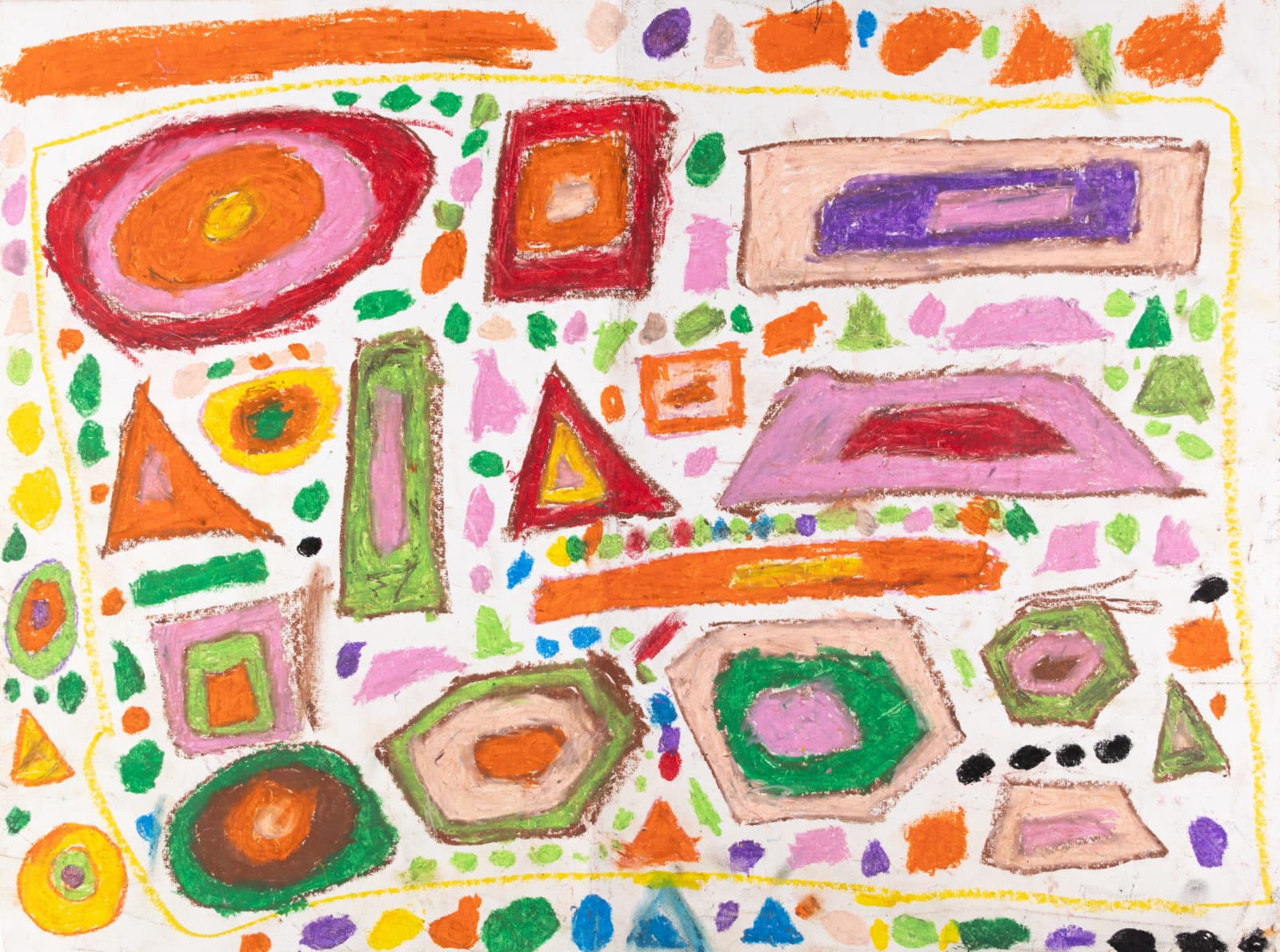 Marcus Imani Kennedy, Shapes inside Shapes and Dots Traingle, 2021