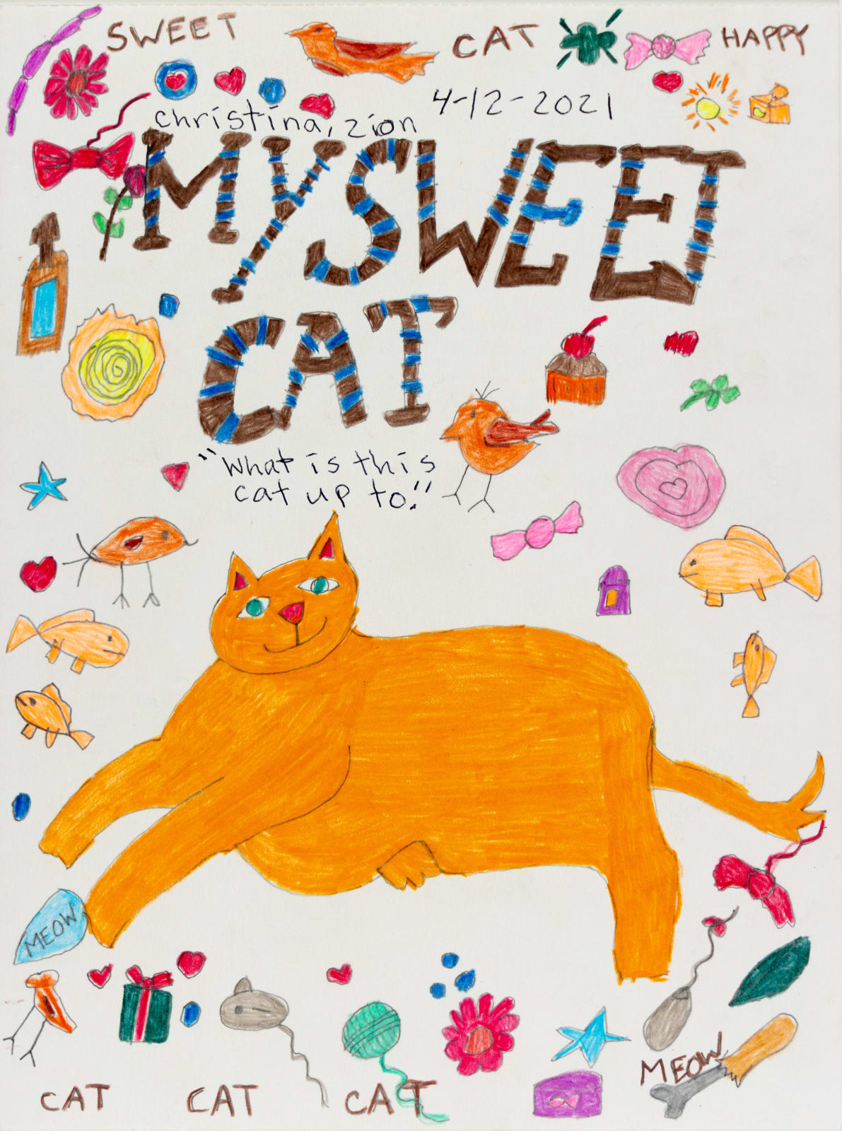 Christina Zion, My Sweet Cat, 2021