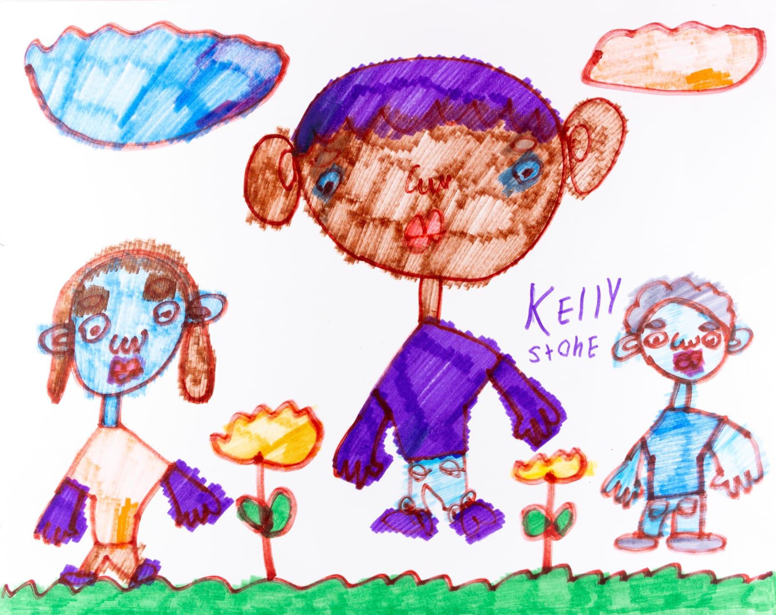 Kelly Stone, Untitled (Three Figures), n.d.