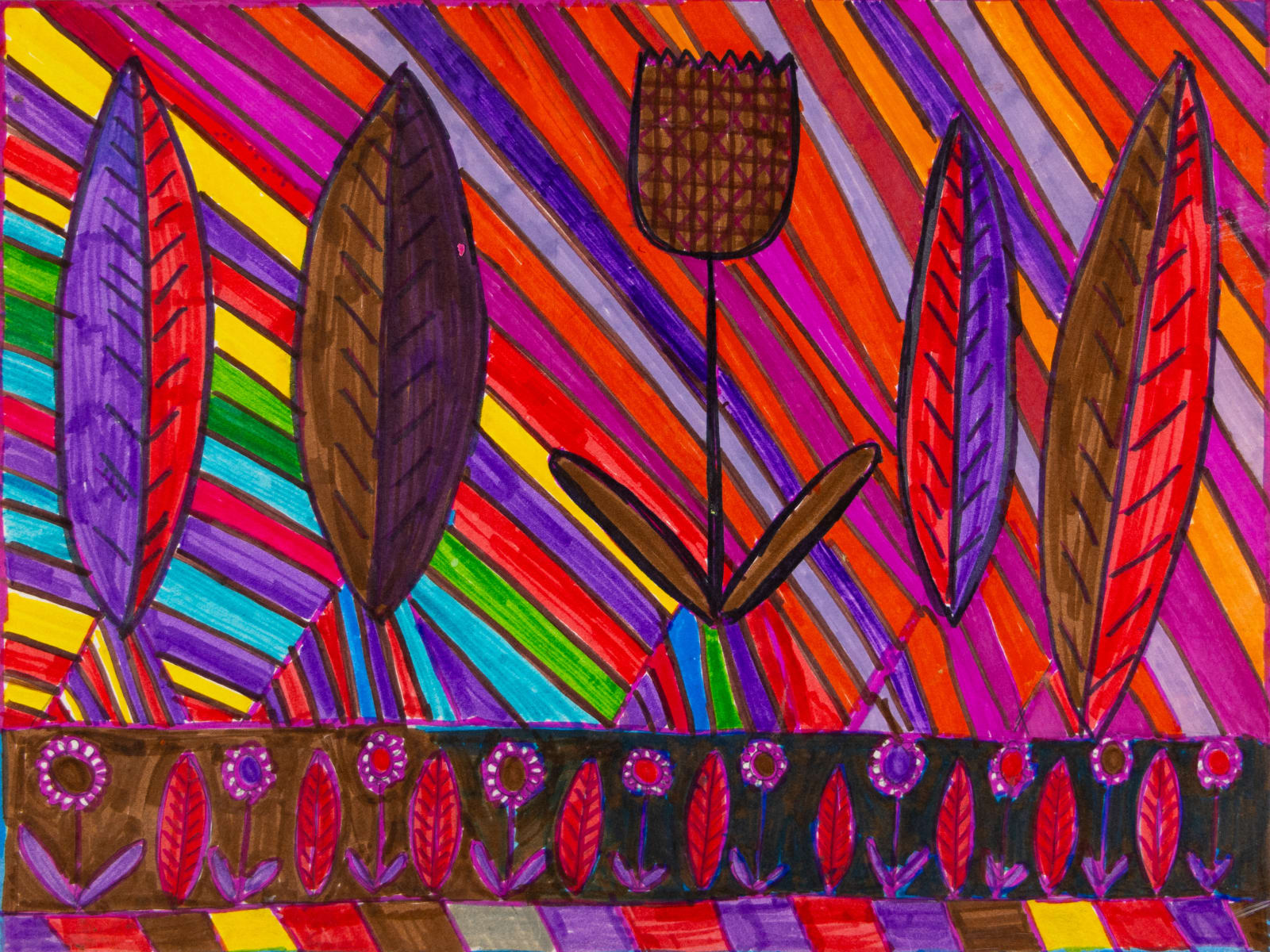 Stefan Harhaj, Flower and Leaves, 2013