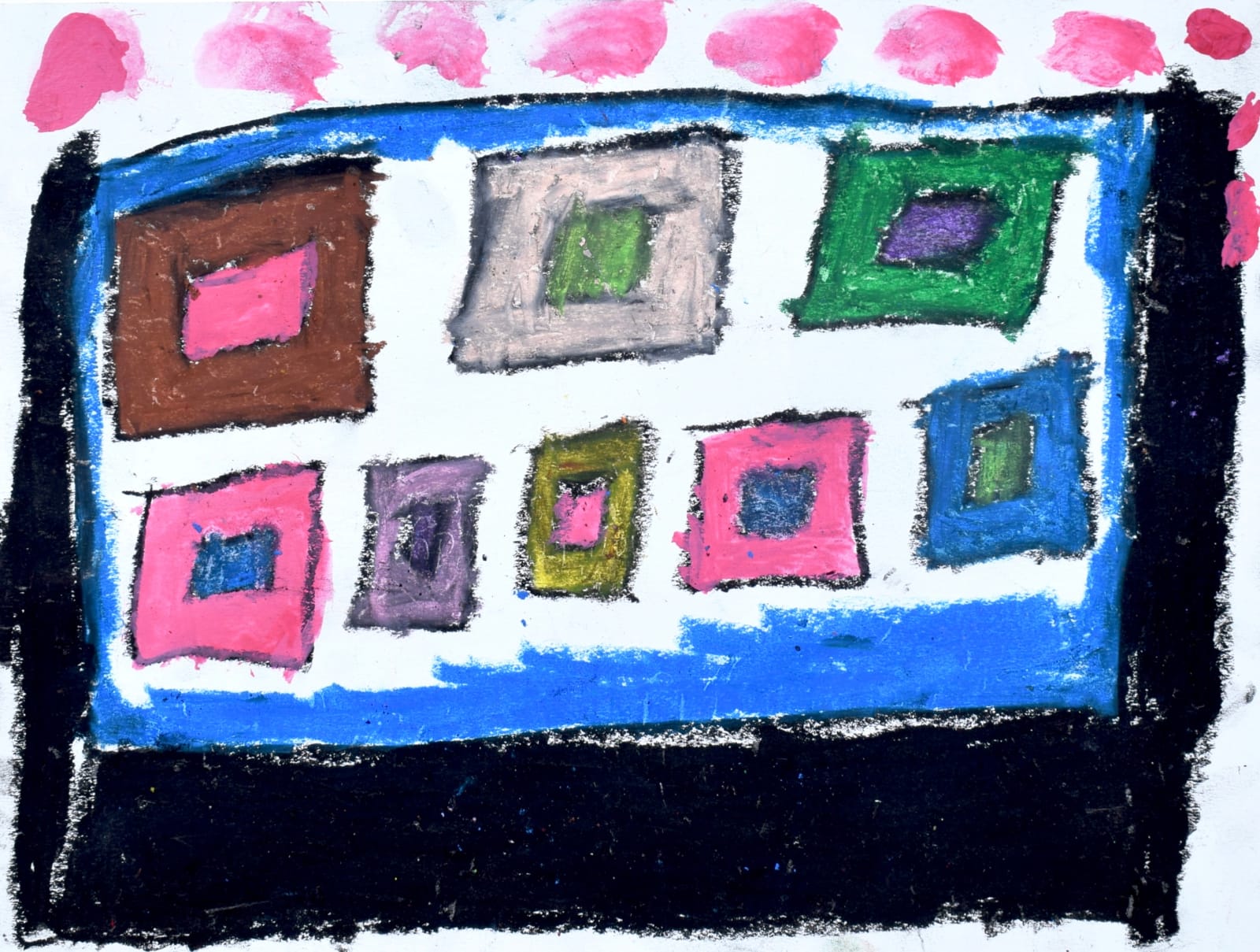 Marcus Imani Kennedy, Shapes Inside Shapes Design and Dots , 2021