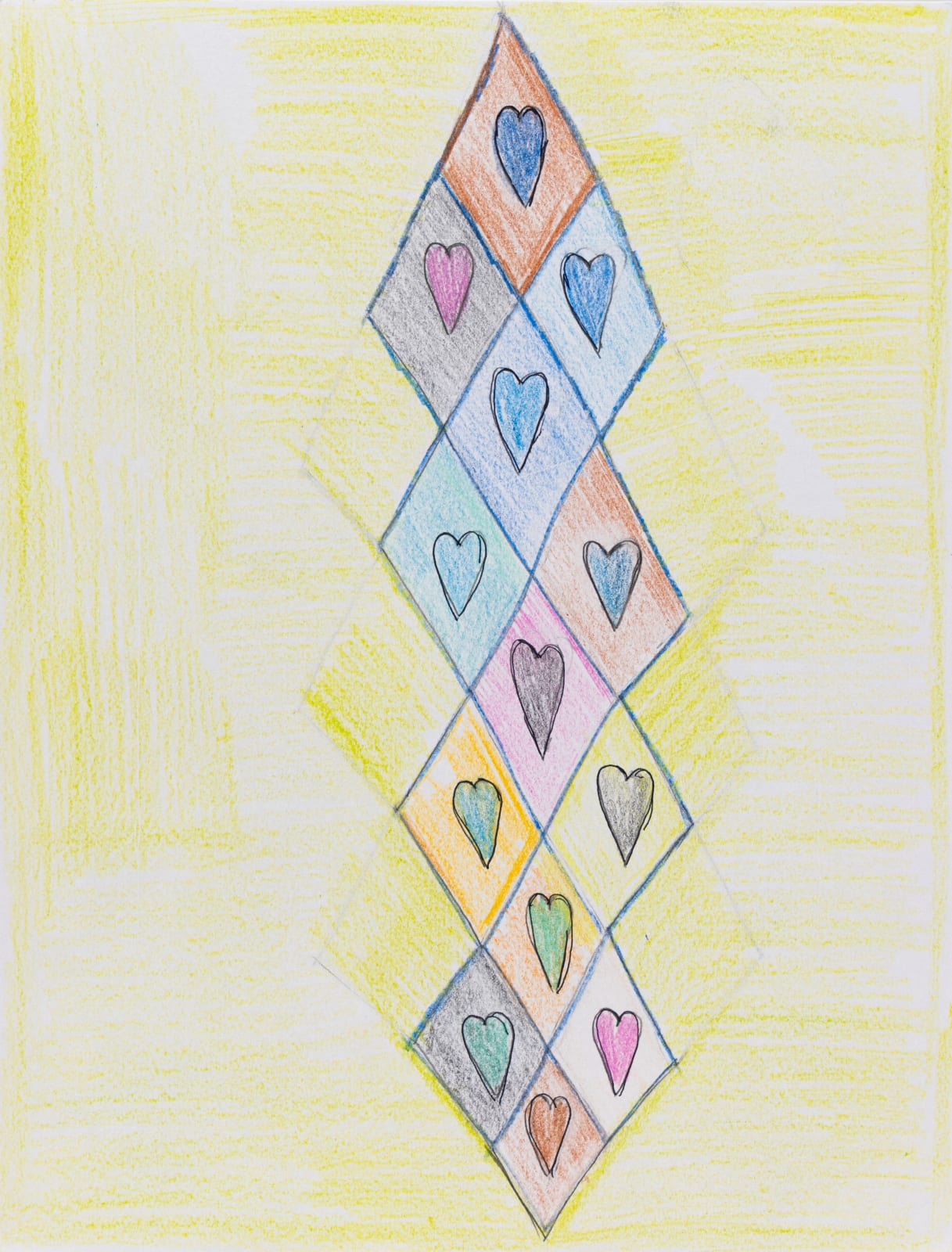 Stefan Harhaj, Untitled (Tower of Hearts), n.d.