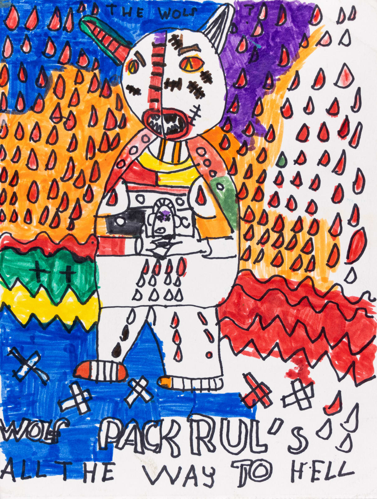 Mike Marino, Wolf Pack Rul's (All the Way to Hell), n.d.