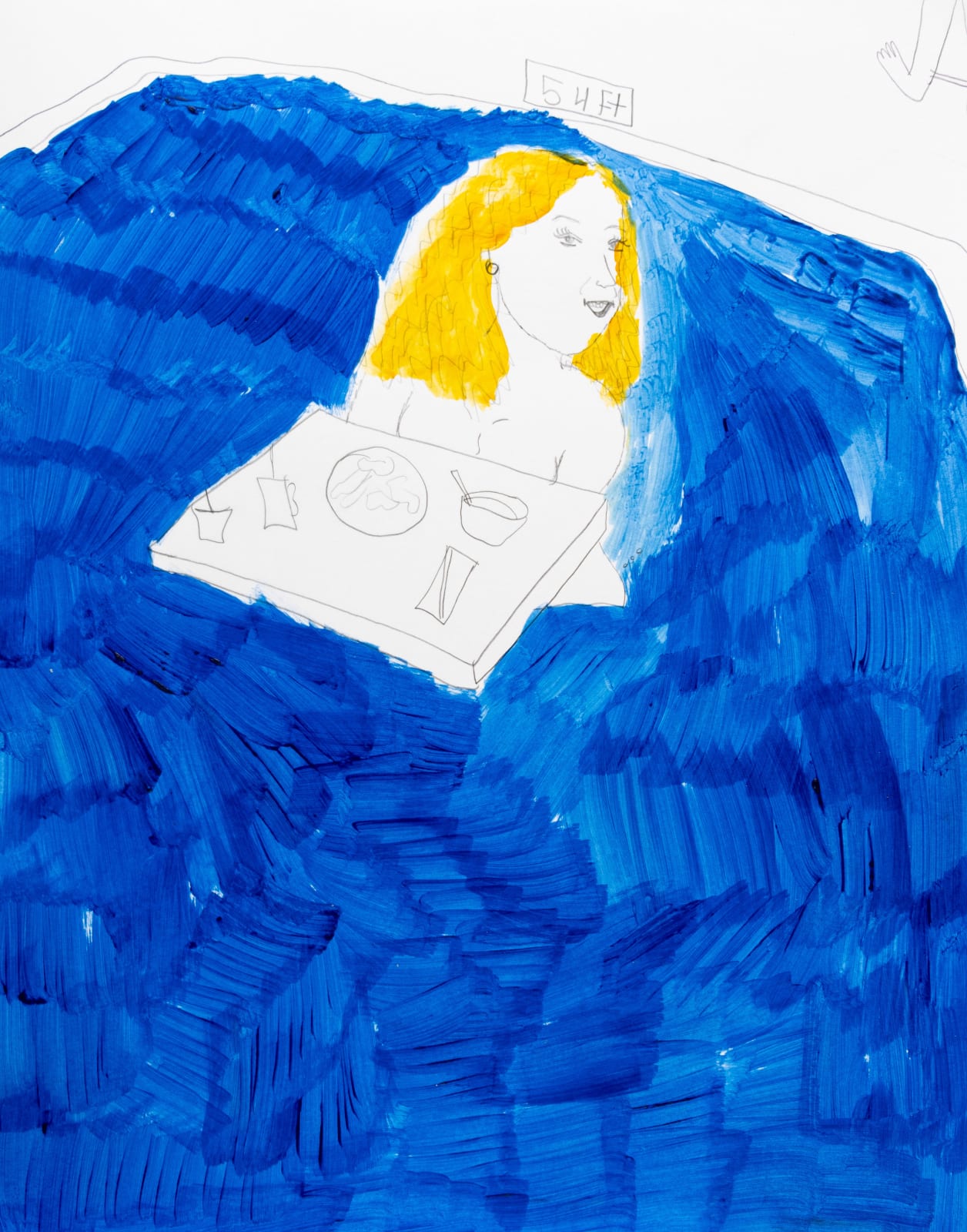 Candace Turner, Breakfast in the Pool, 2024
