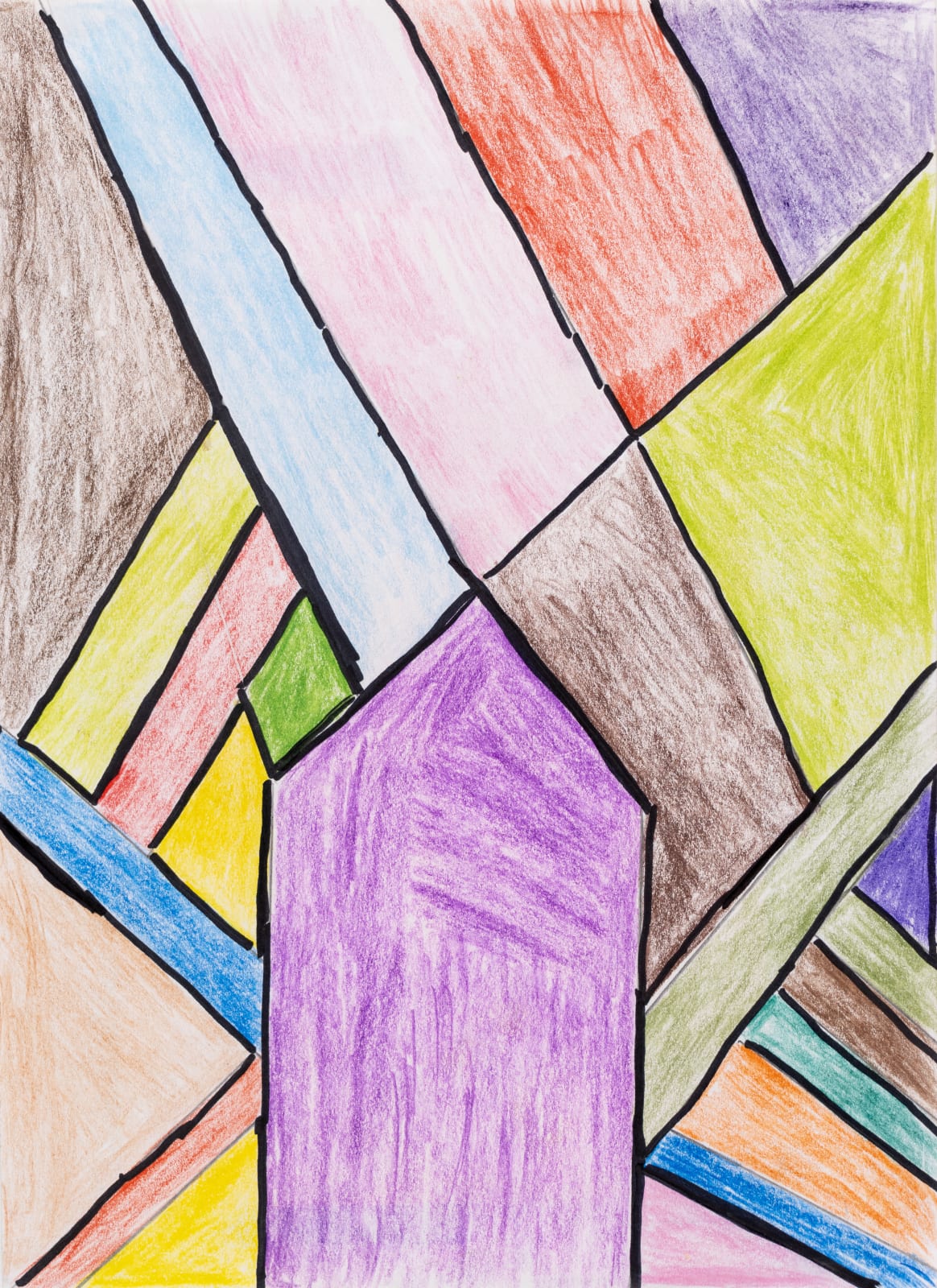 Phil Gazzolo, Stained Glass Drawing #1 , 2018