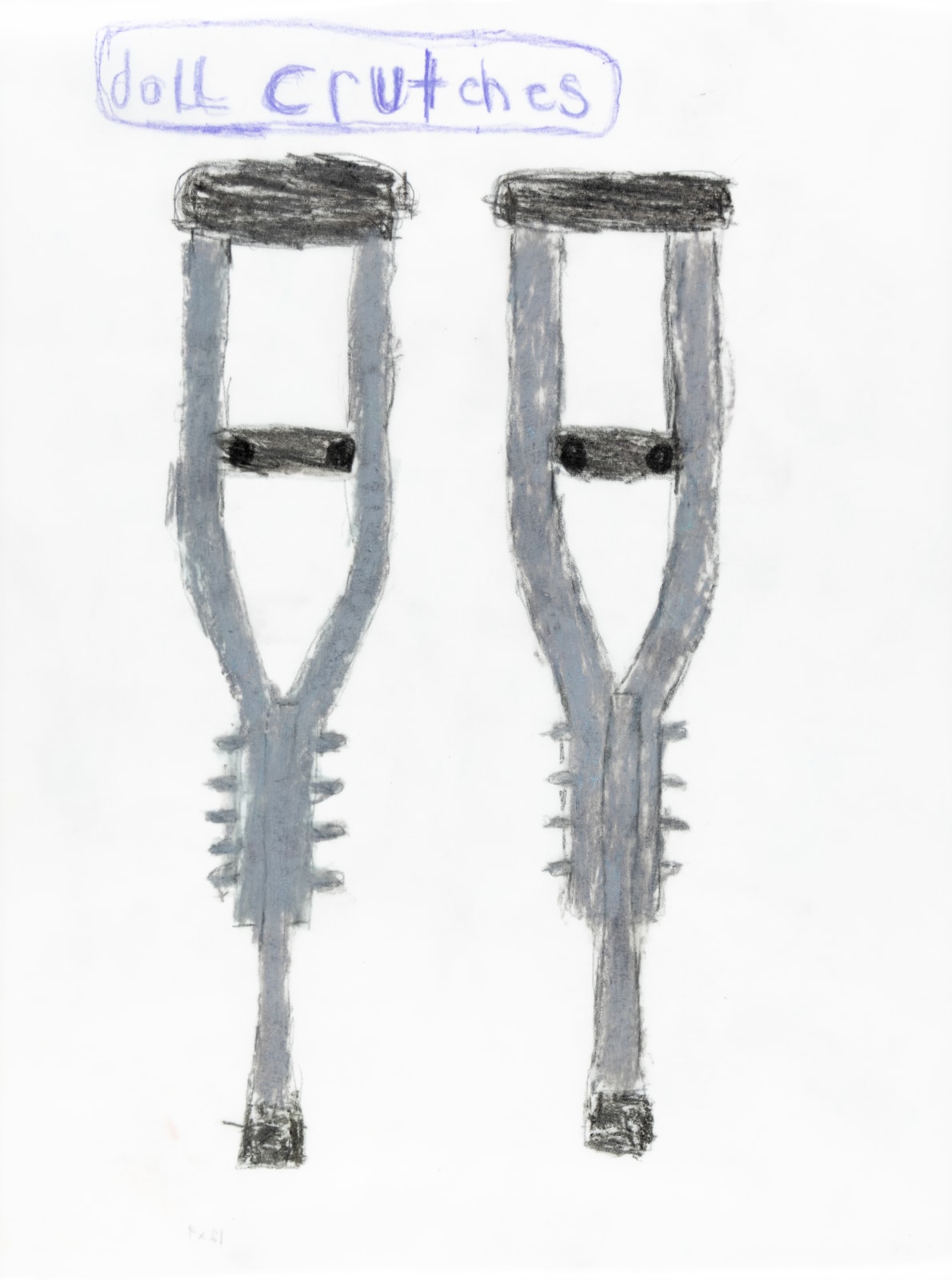 Renata Berdes, Doll Crutches, n.d.