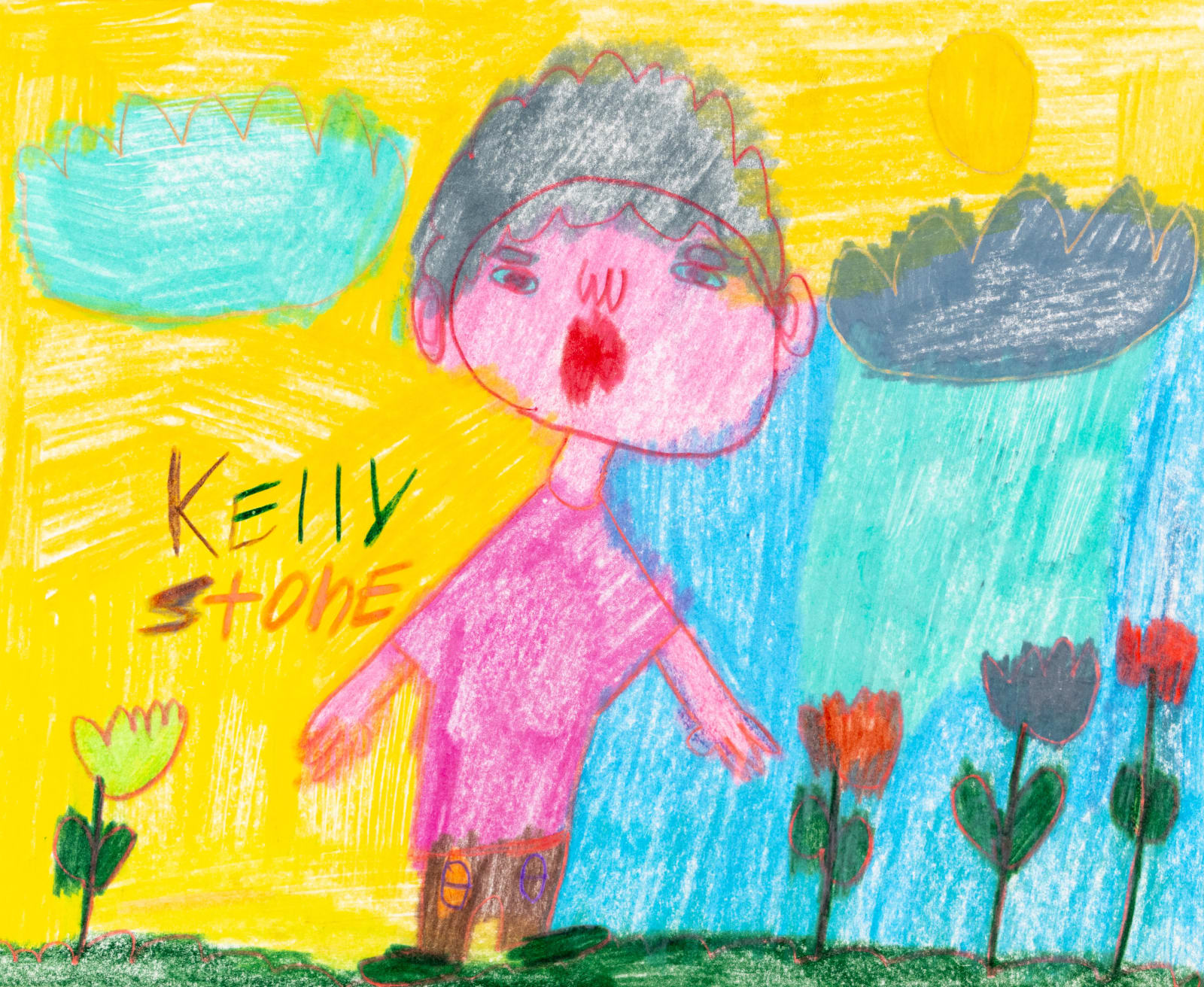 Kelly Stone, Untitled (Boy with Flowers), n.d.