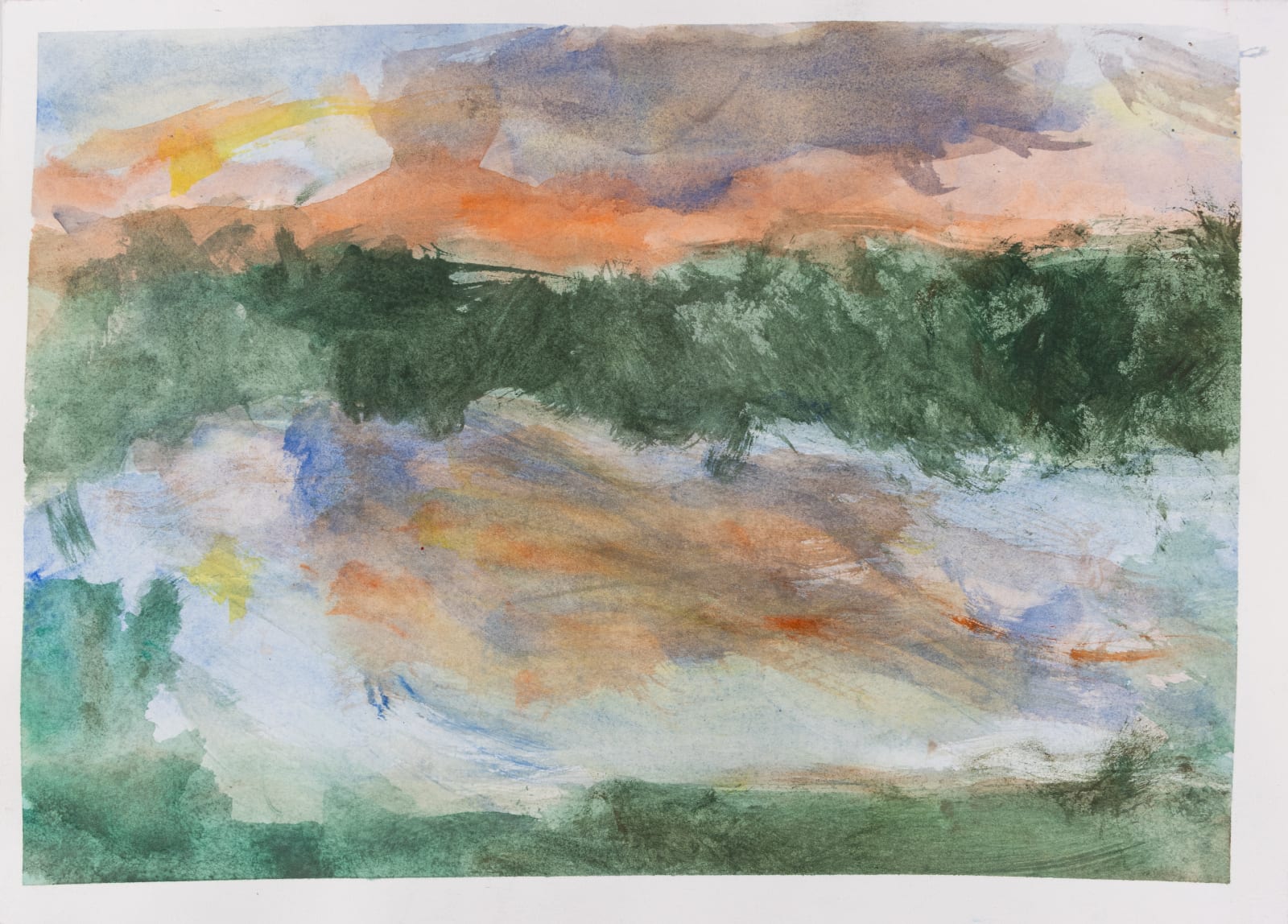 Chris Viau, Sunset on Shoreline, 2020