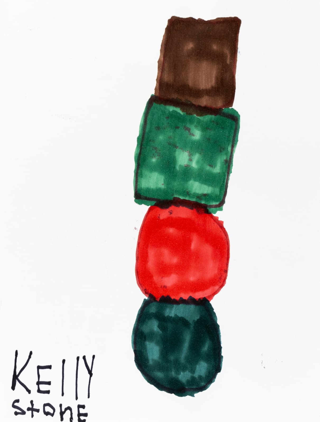 Kelly Stone, Gray Brown and Blue Green and Brown, n.d.