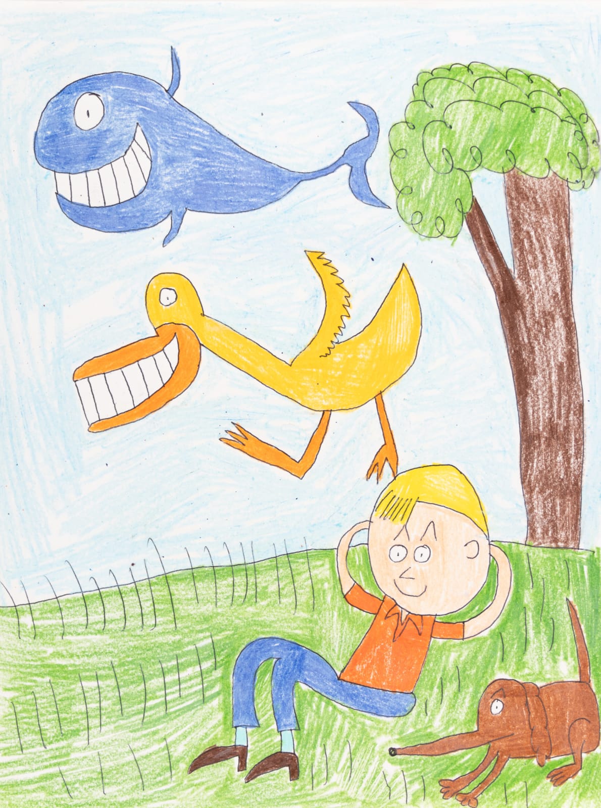 Alex Scott, Boy with a Head in the Cloud, 2018