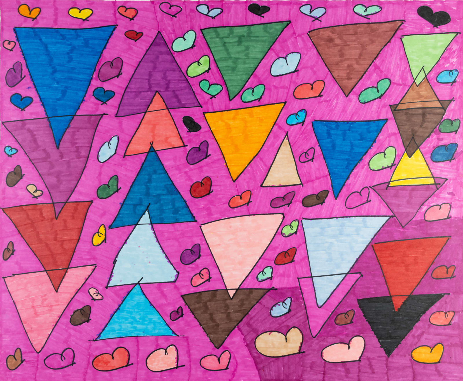 Maria Vanik, Shape Heart Rainbow, 2023