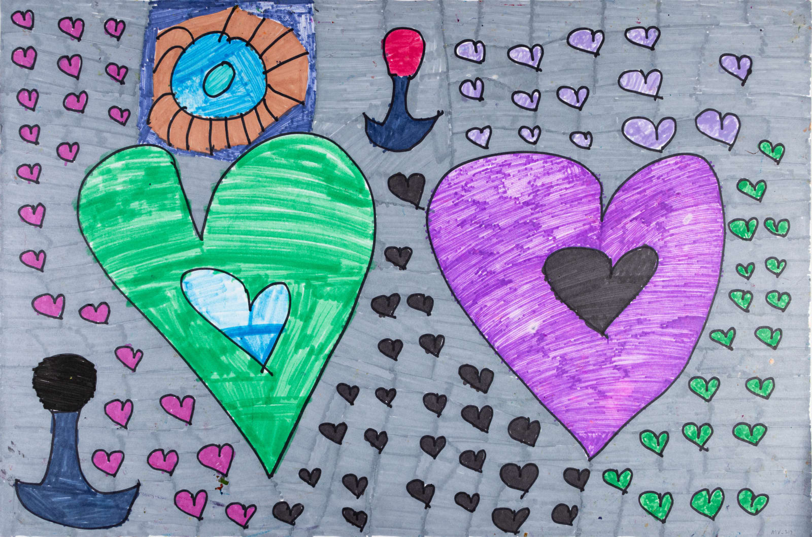 Maria Vanik, The Hearts, Grey, Pop Off, 2020