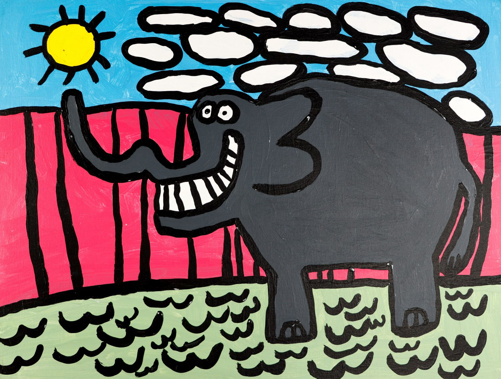 Alex Scott, Elephant at the Zoo, 2018