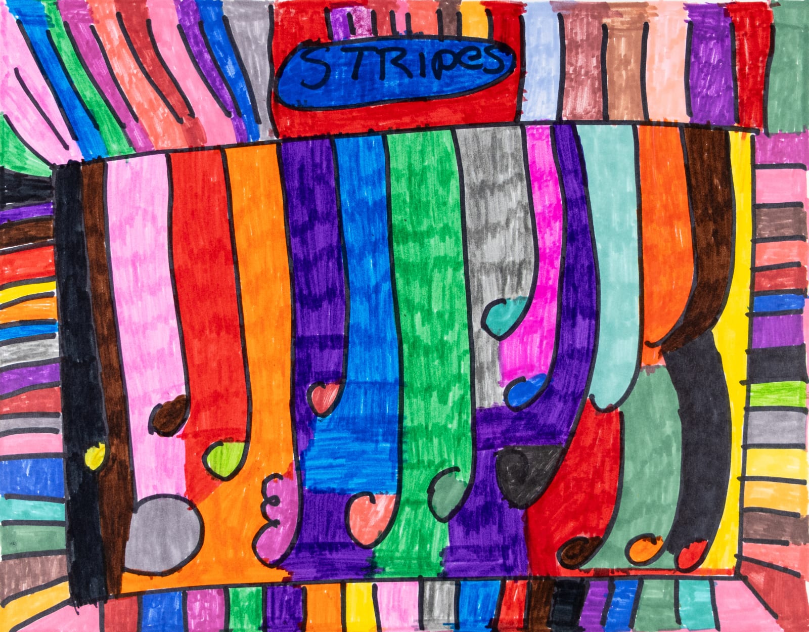 Maria Vanik, Rainbow Stripes, 2021