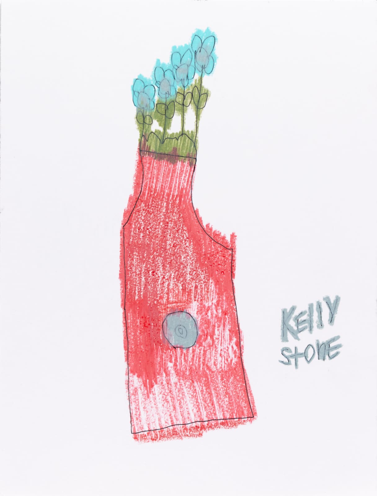 Kelly Stone, Red and Gray, 2023