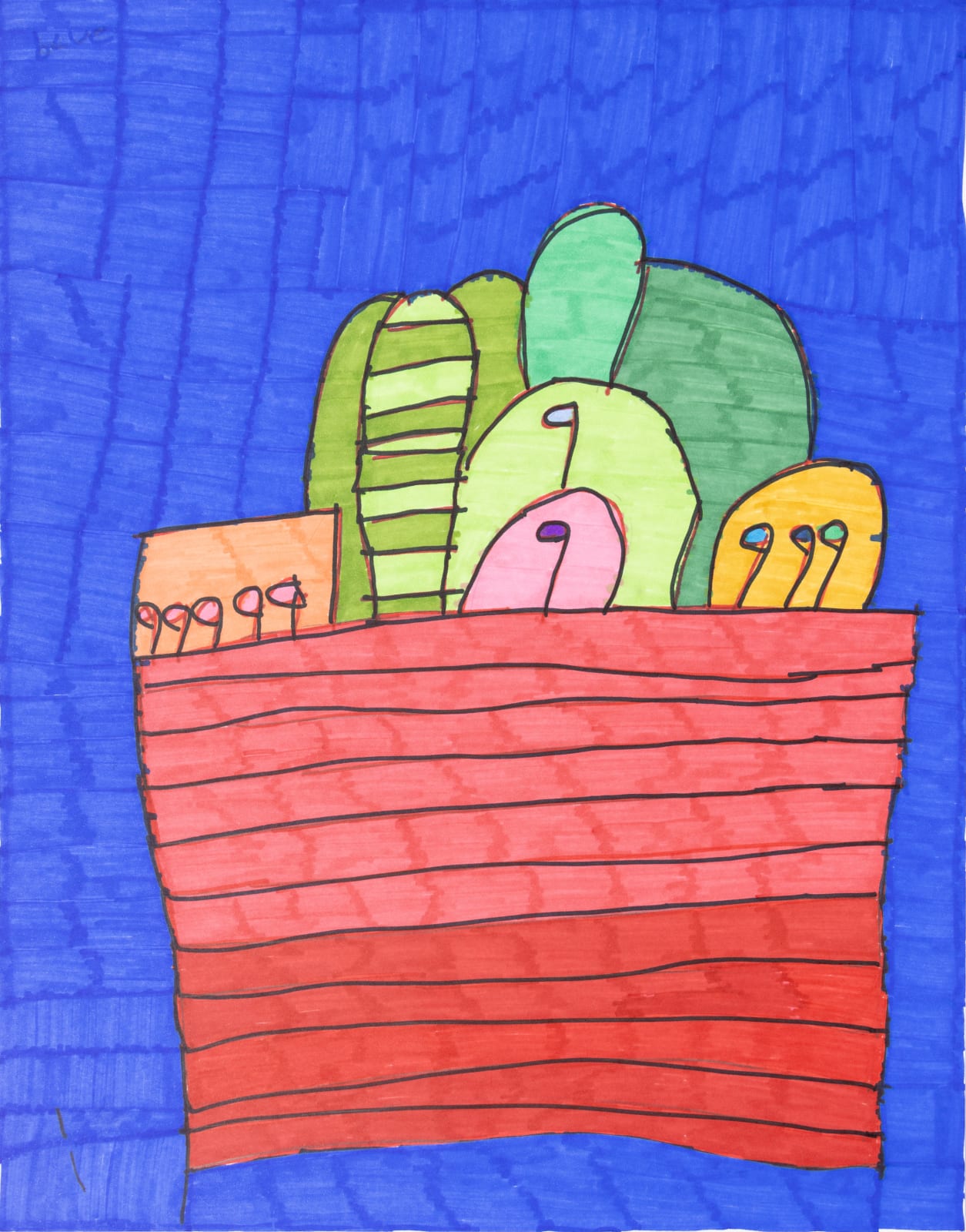 Maria Vanik, Rainbow Flower Pot, 2023