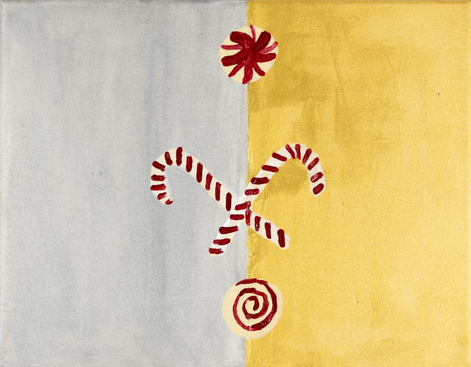 Jack O'Sullivan, Silver and Gold in Candy Cane, 2024