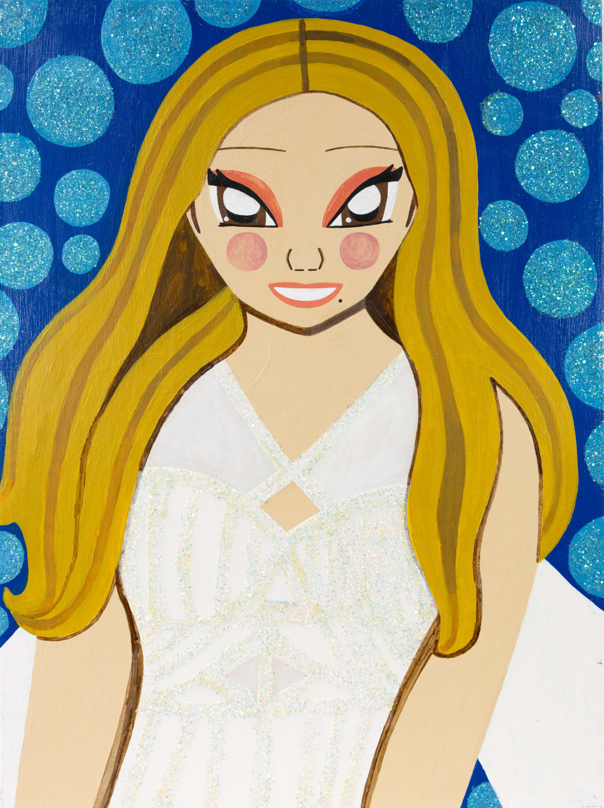 Raina 'Tokyo' Carter, Untitled (White Dress Smile) , 2022