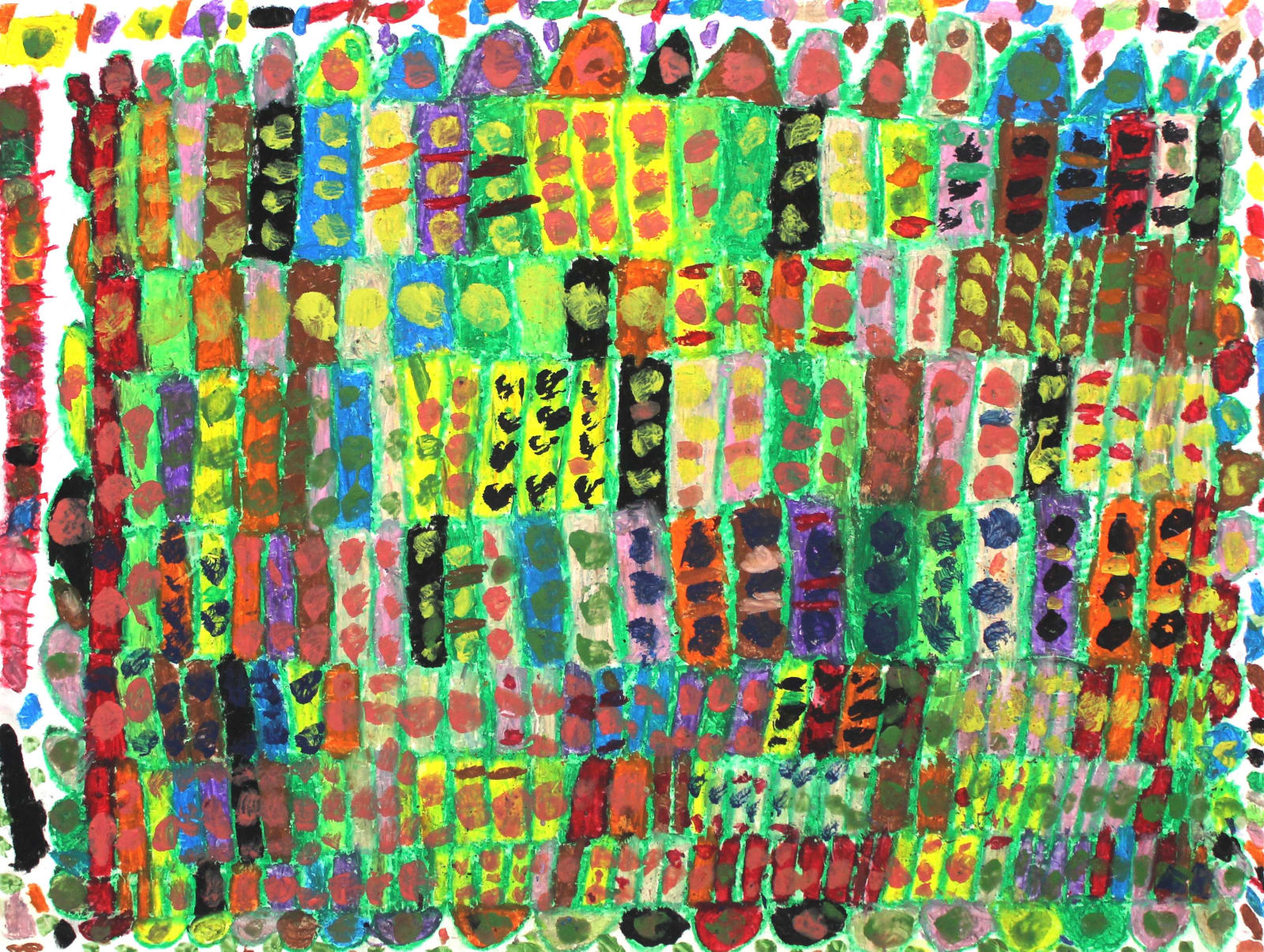 Marcus Imani Kennedy, Rug and dots, 2021