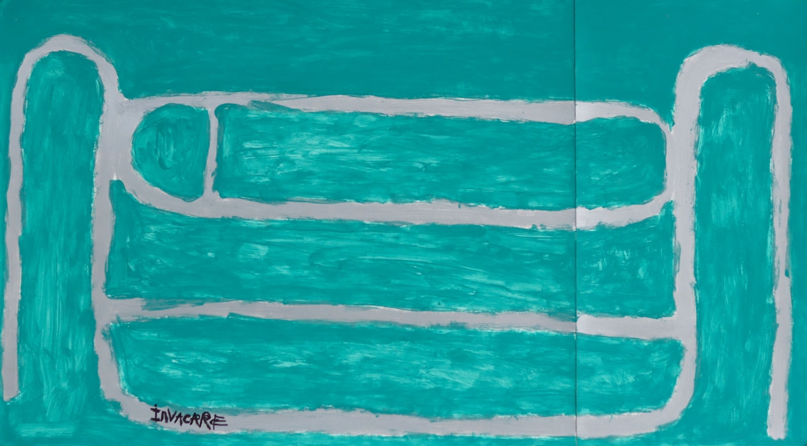 Renata Berdes, Bedrails (Turqoise), 2022