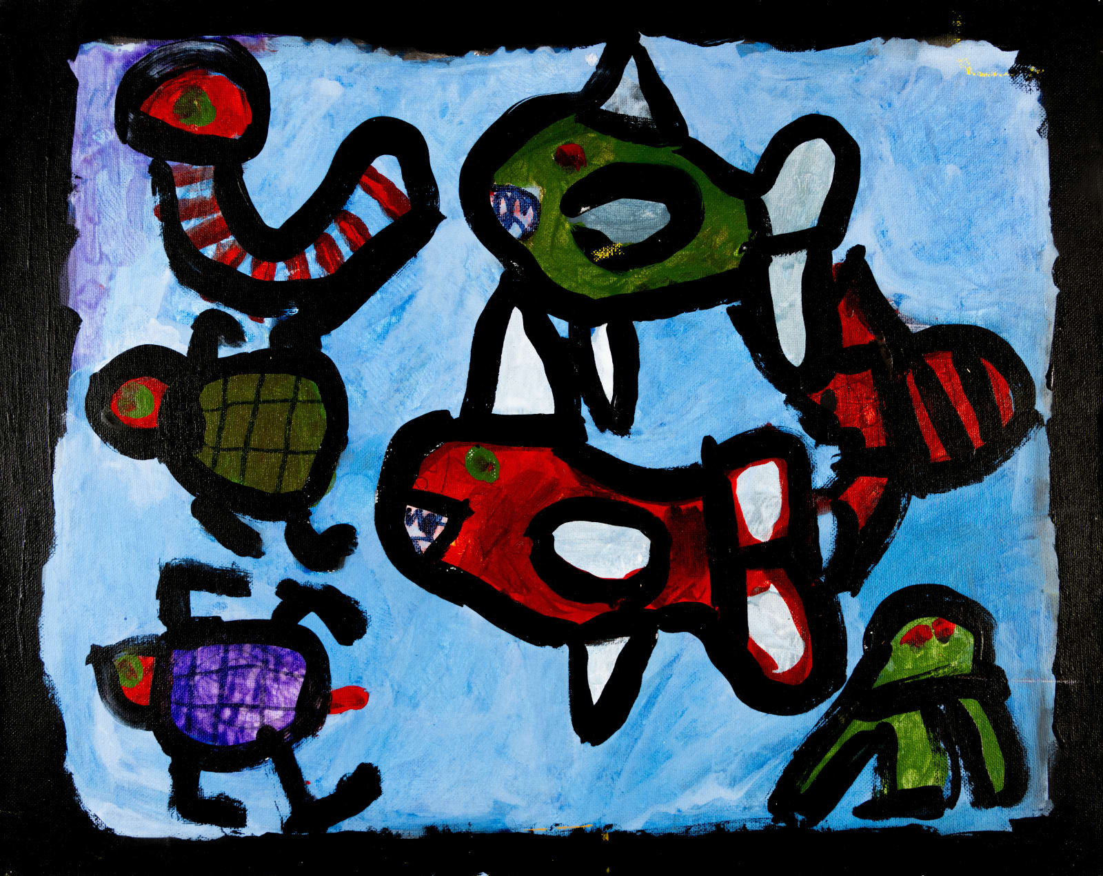 Jean Wilson, Untitled (Undersea Creatures), Pre-2019