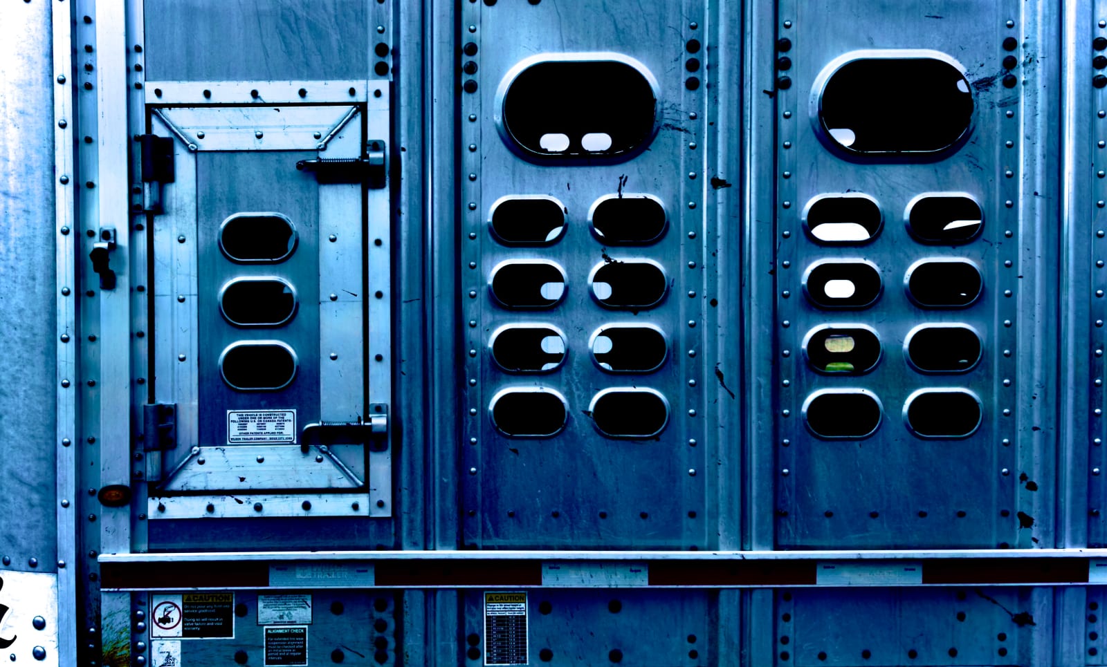 J.C. Pace III, 9 Blue with Dog Door, 2023