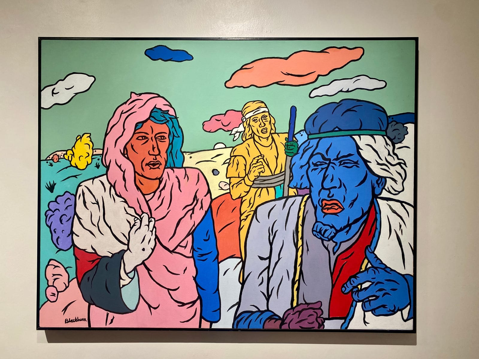 Ed Blackburn, Jesus on the Road to Emmaus, 1998