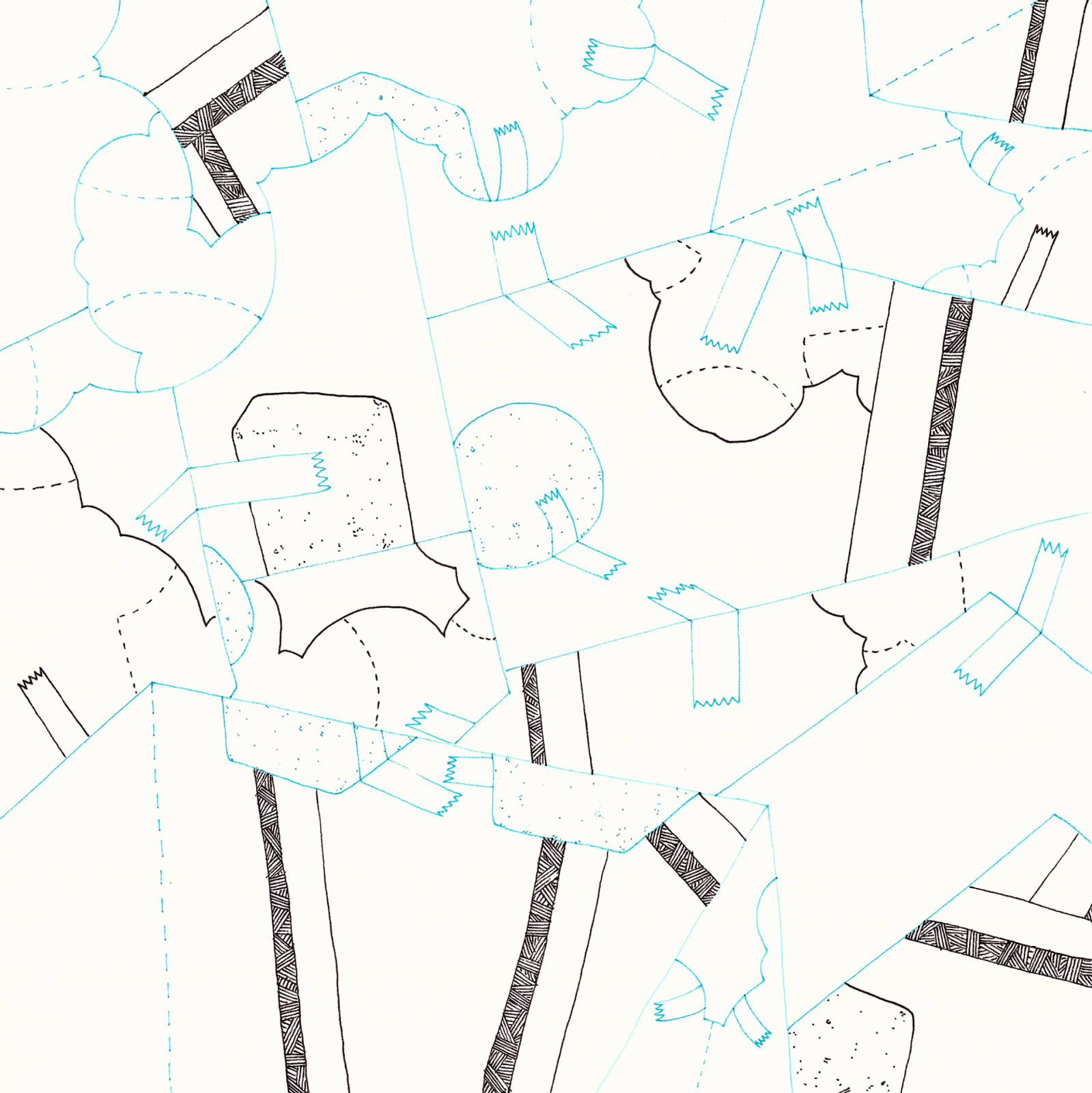 Mckee Frazior, Identical Blueprint #3, 2019