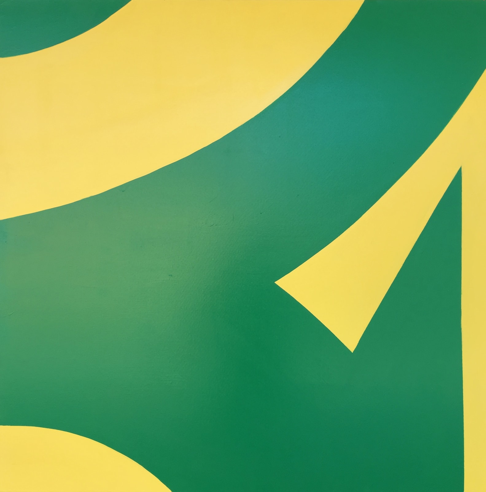 William Greiner, Road Signs In Designer Colors (Green), 2017