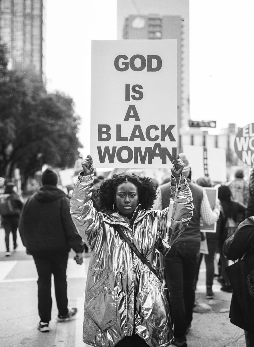 Julia Cartwright, Boys View the MLK Parade, 2019