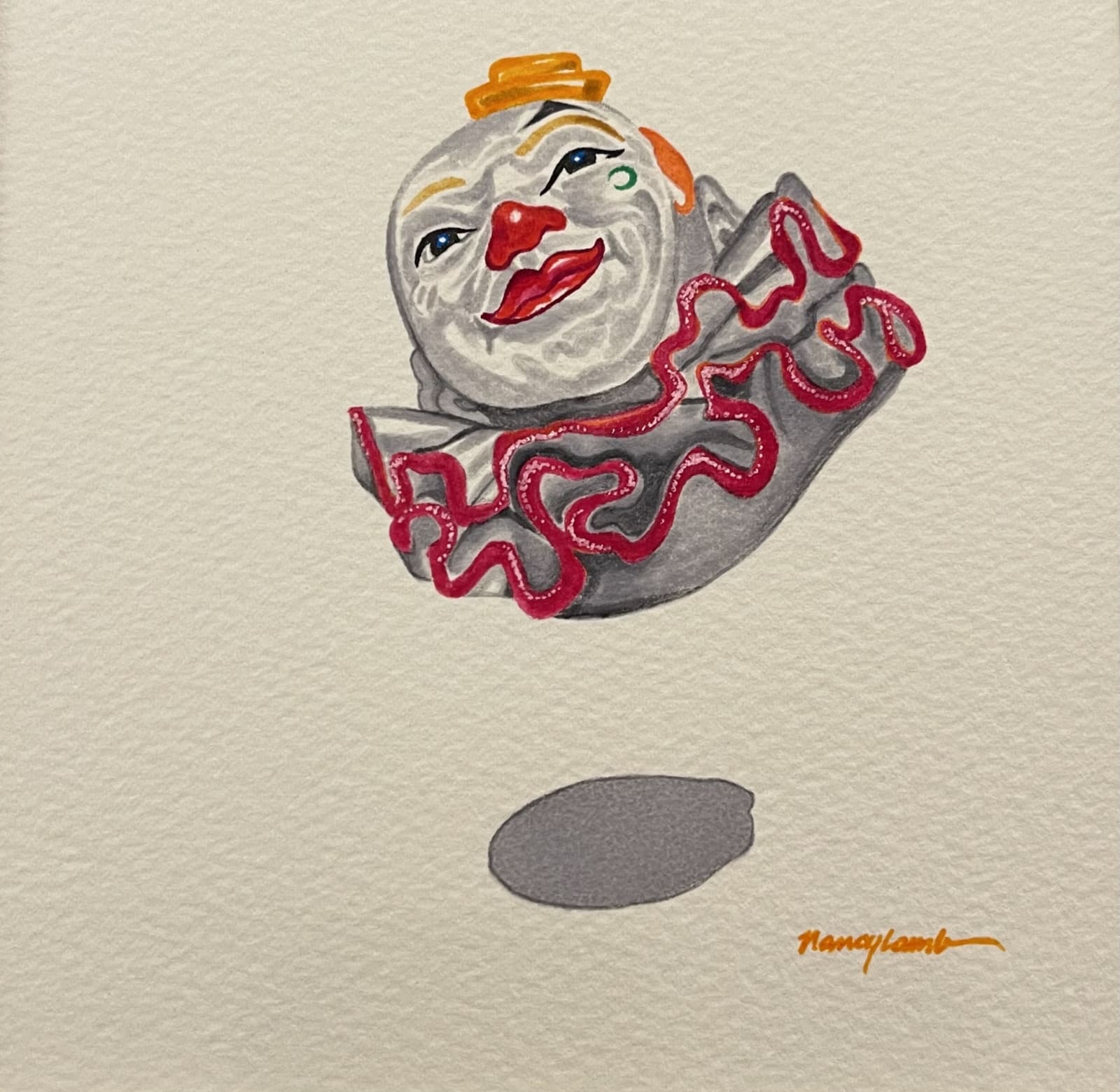 Nancy Lamb, Christmas Clown, 2021